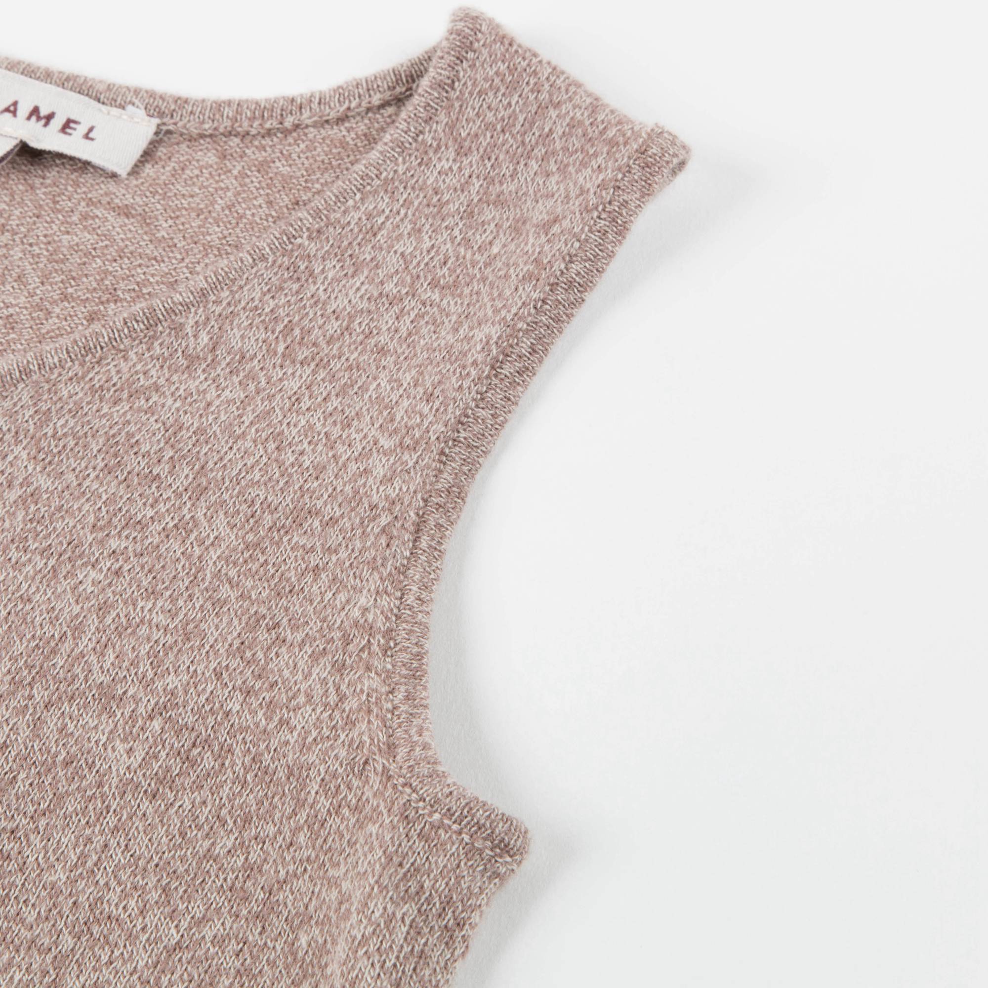 Gilet tricoté en coton Baby Mocha