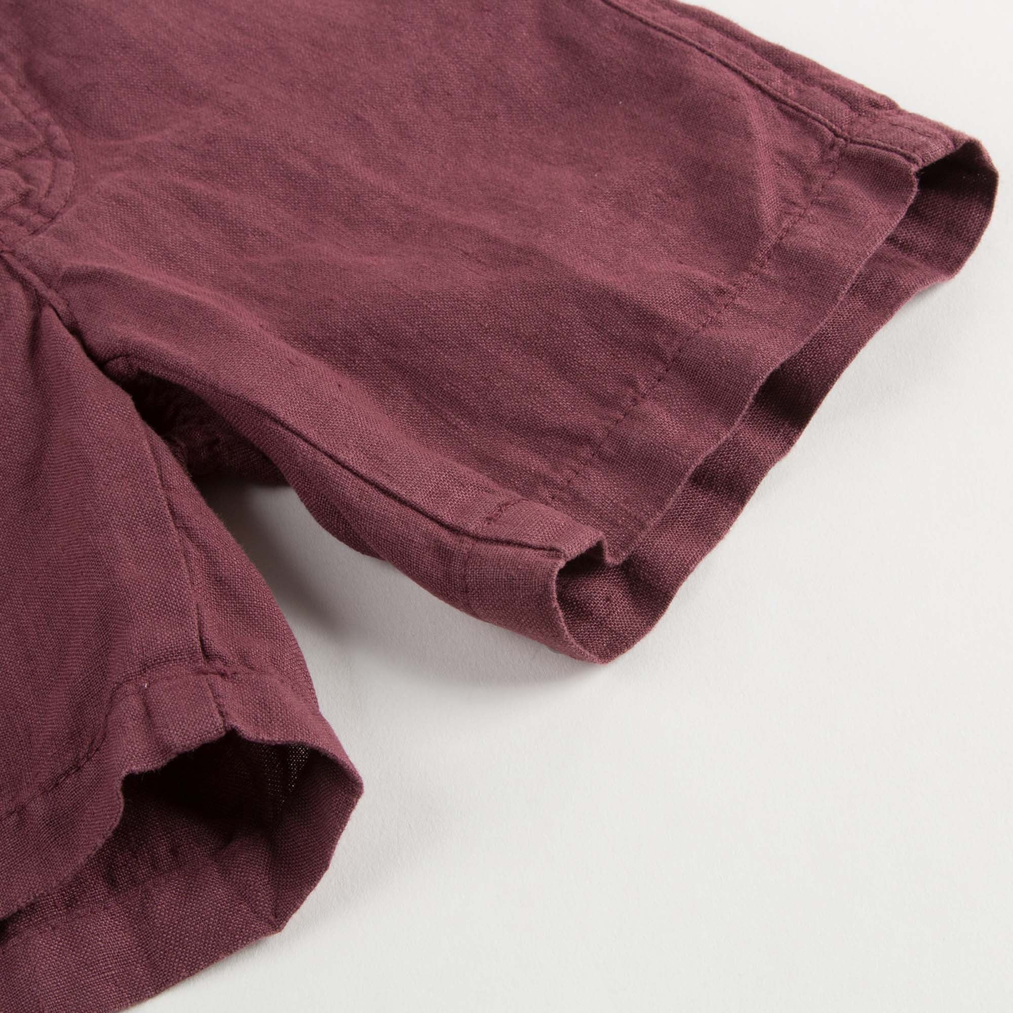 Shorts rouge bordeaux pour garçons
