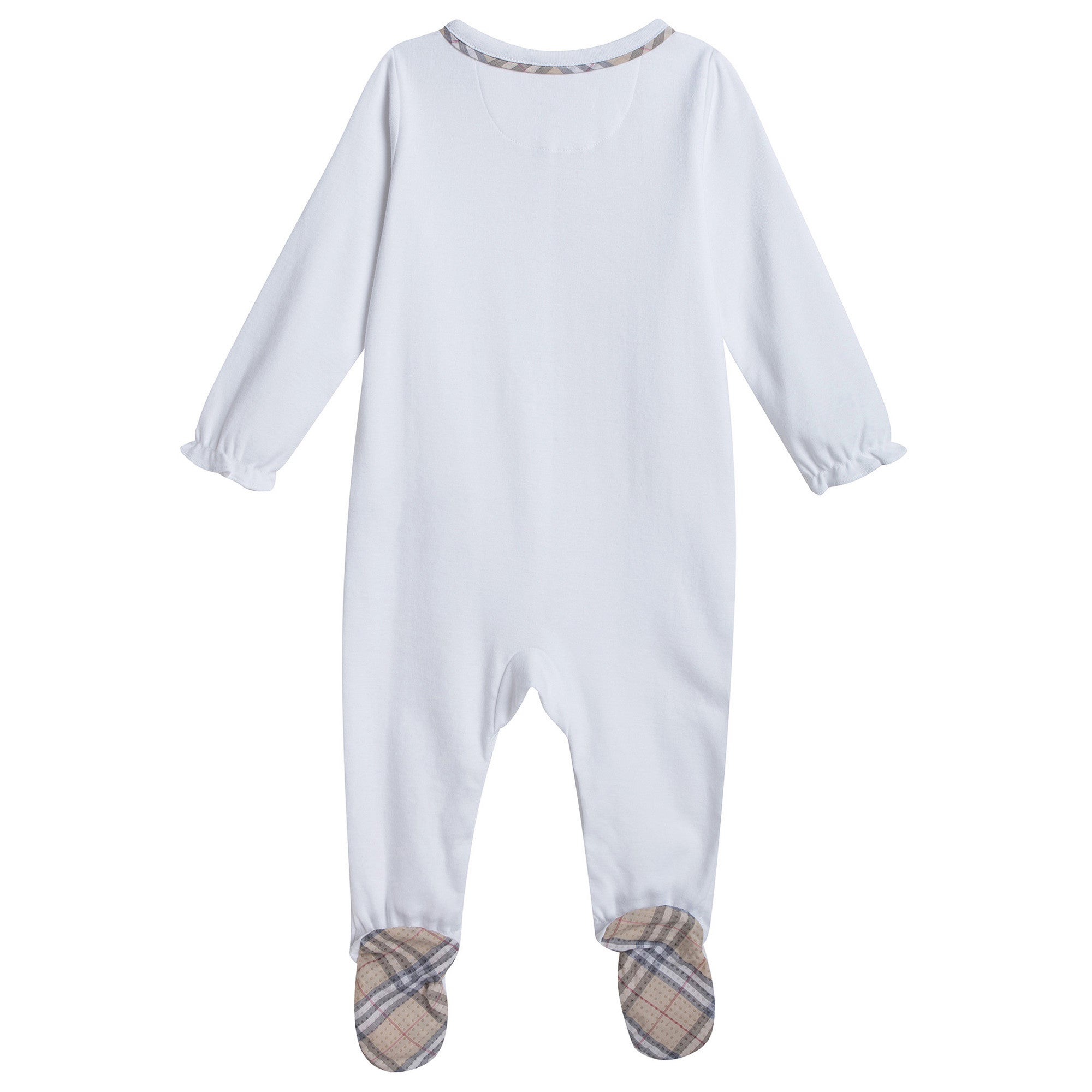 Baby Girls White Boxed Gift Set With Babygrow, Hat & Bib - CÉMAROSE | Children's Fashion Store - 3