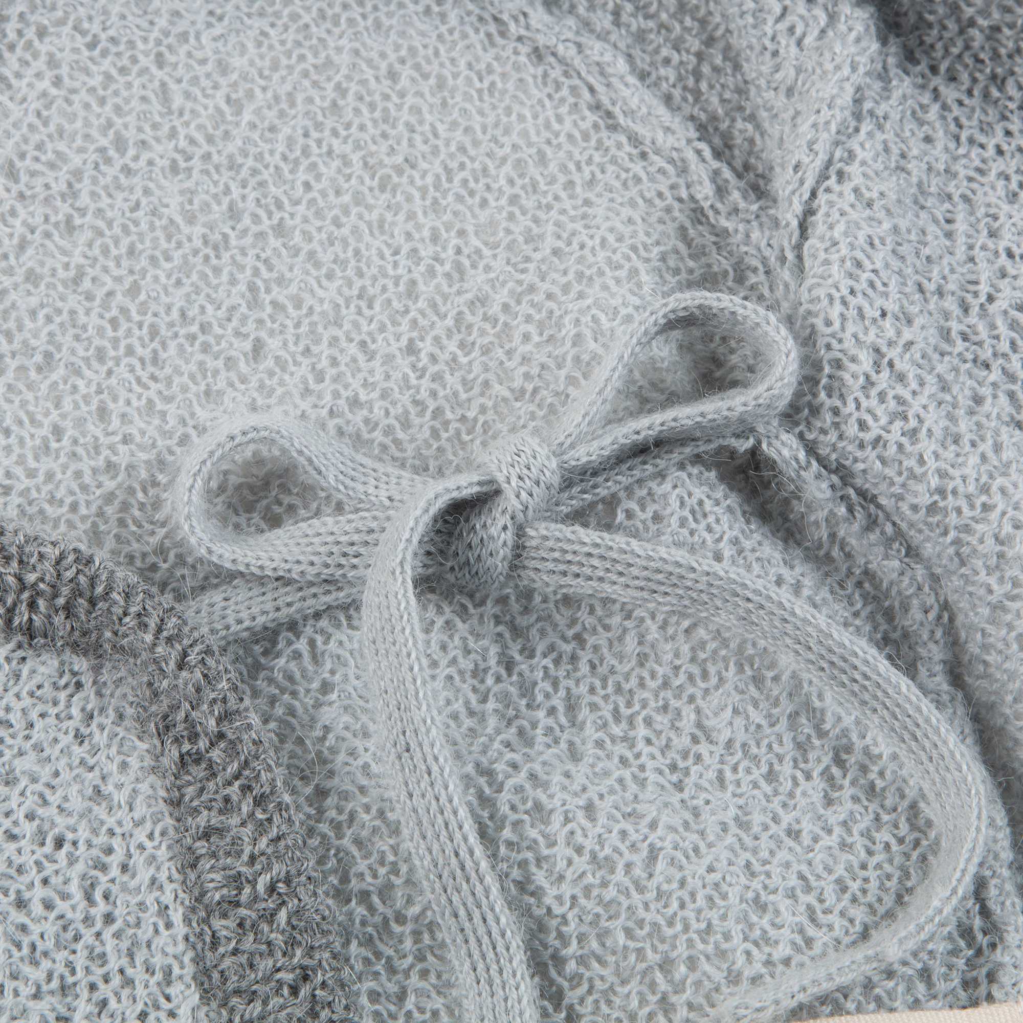 Baby Boys Pale Grey Baby Alpaca Knitwear Gifting