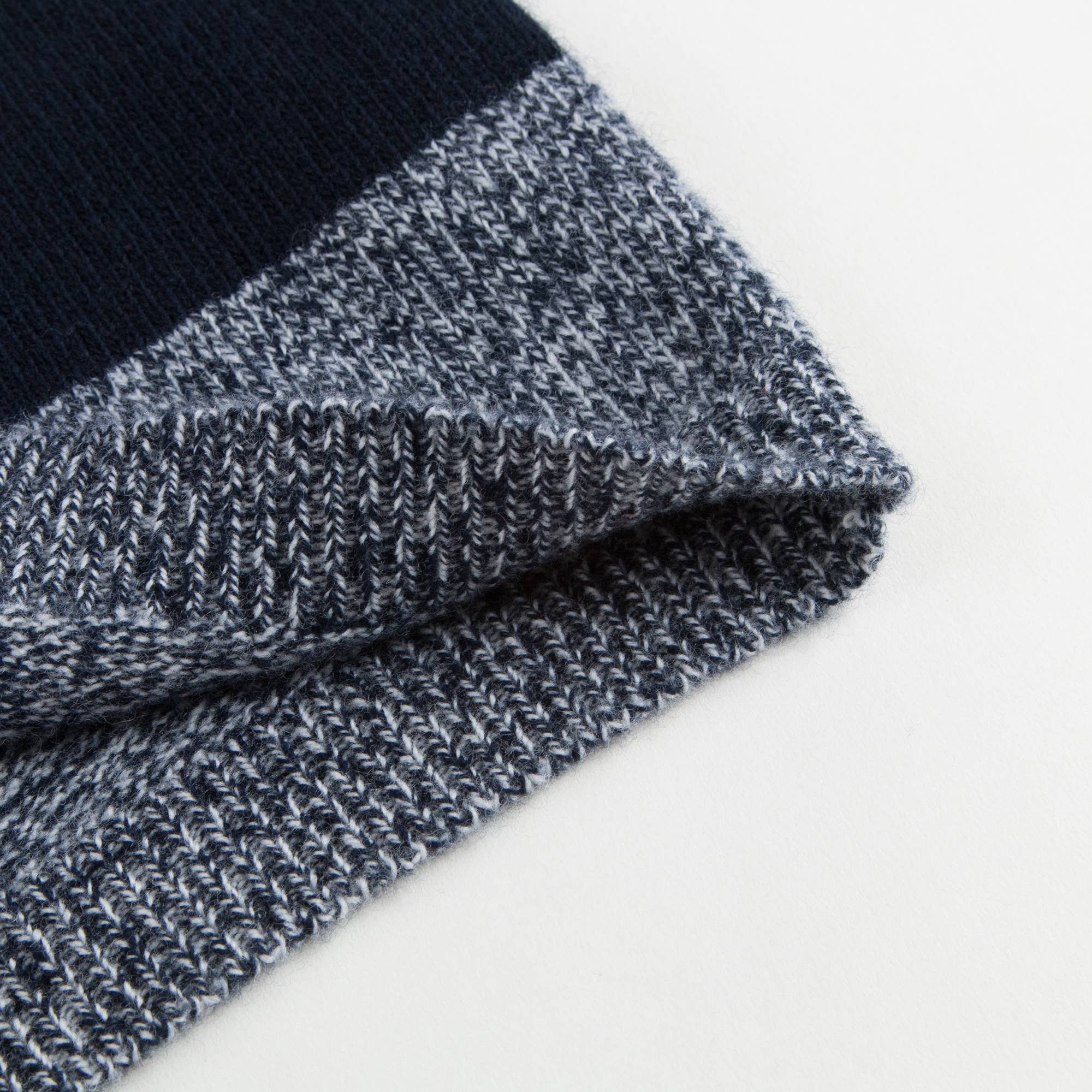 Boys Blue & Grey Wool Knitted Sweater