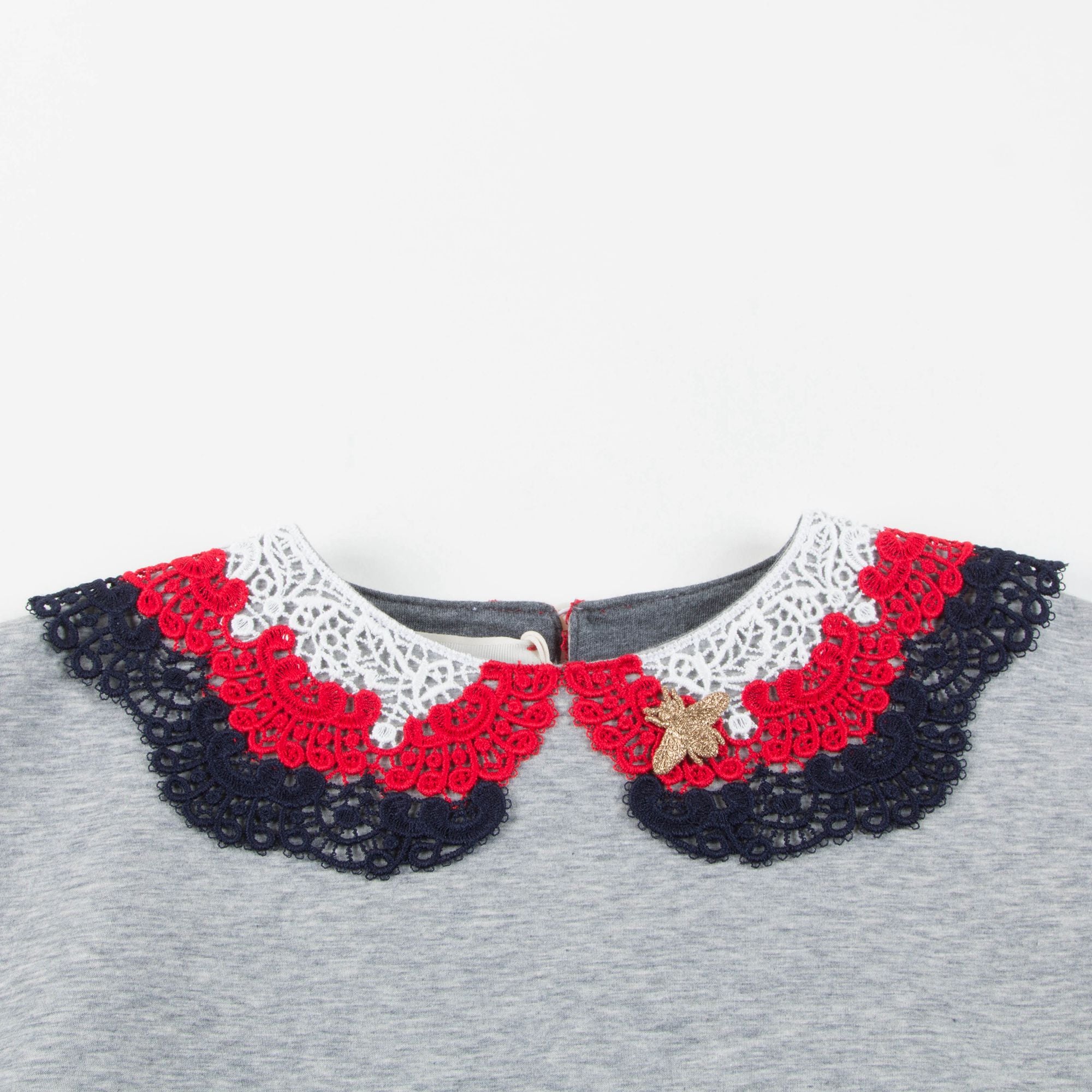 Sweat-shirt gris en néoprène pour fille