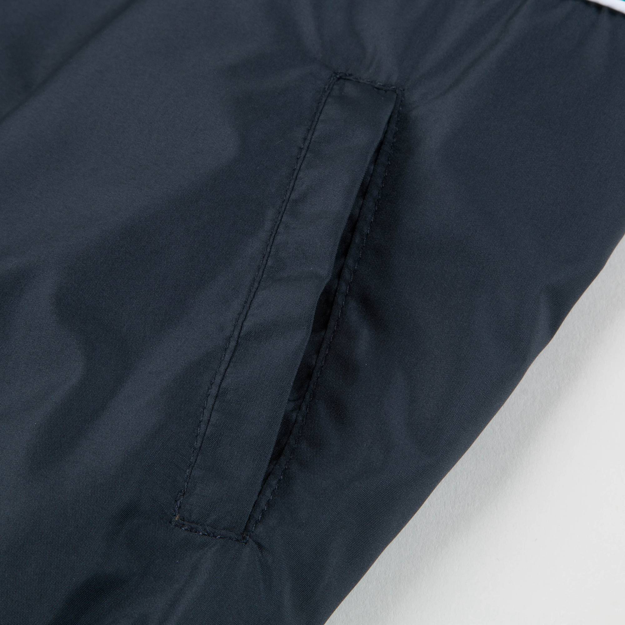 Boys Black & Green Nylon Bomber Jacket