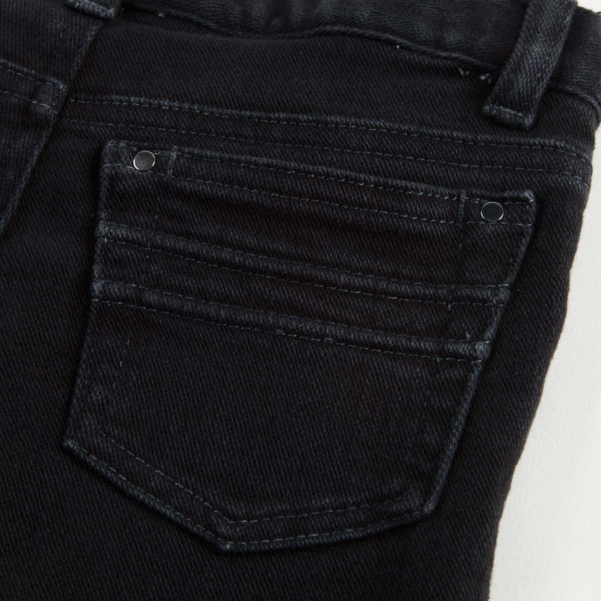 Boys Black Cotton Jeans