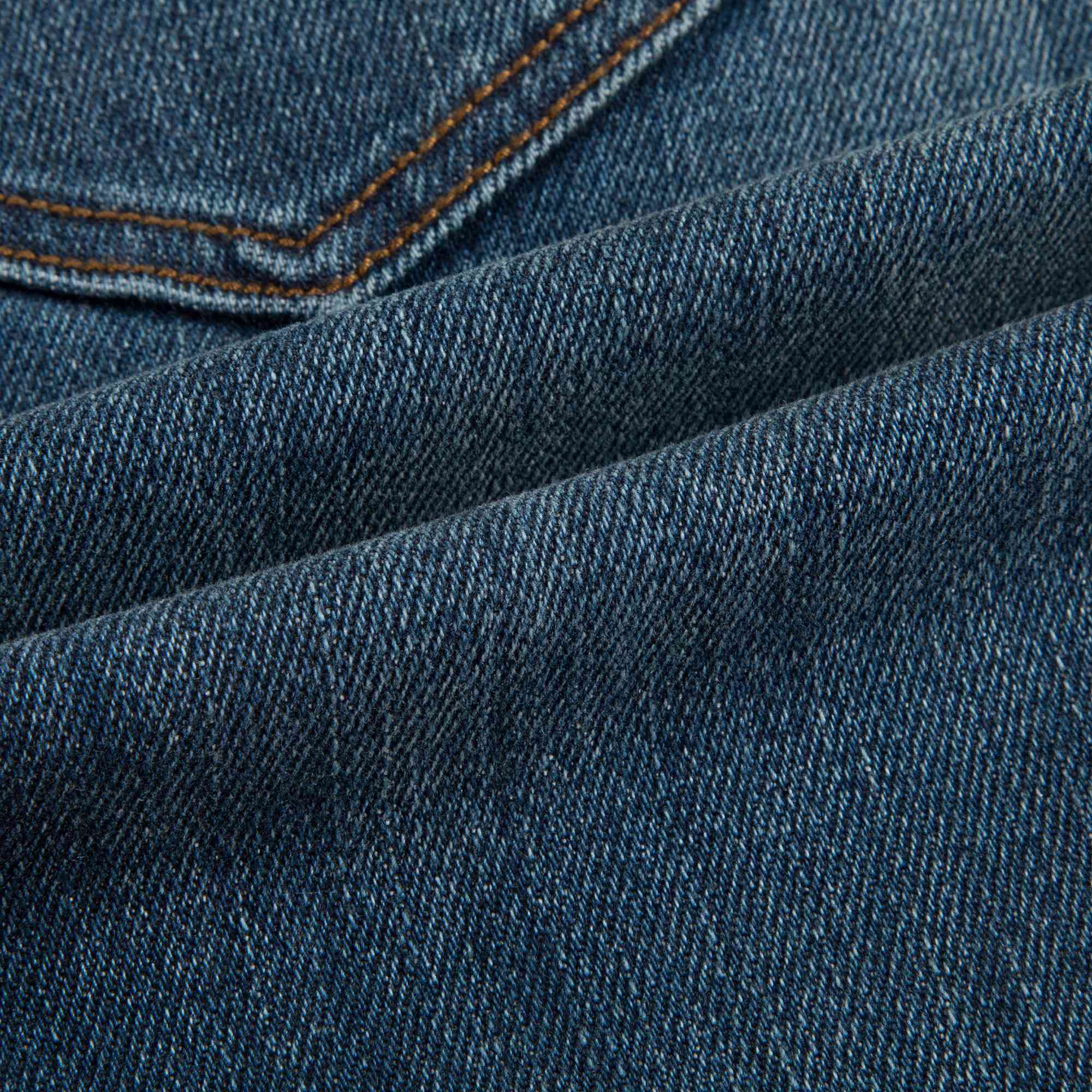 Pantalon en coton indigo mi-clair pour bébé garçon