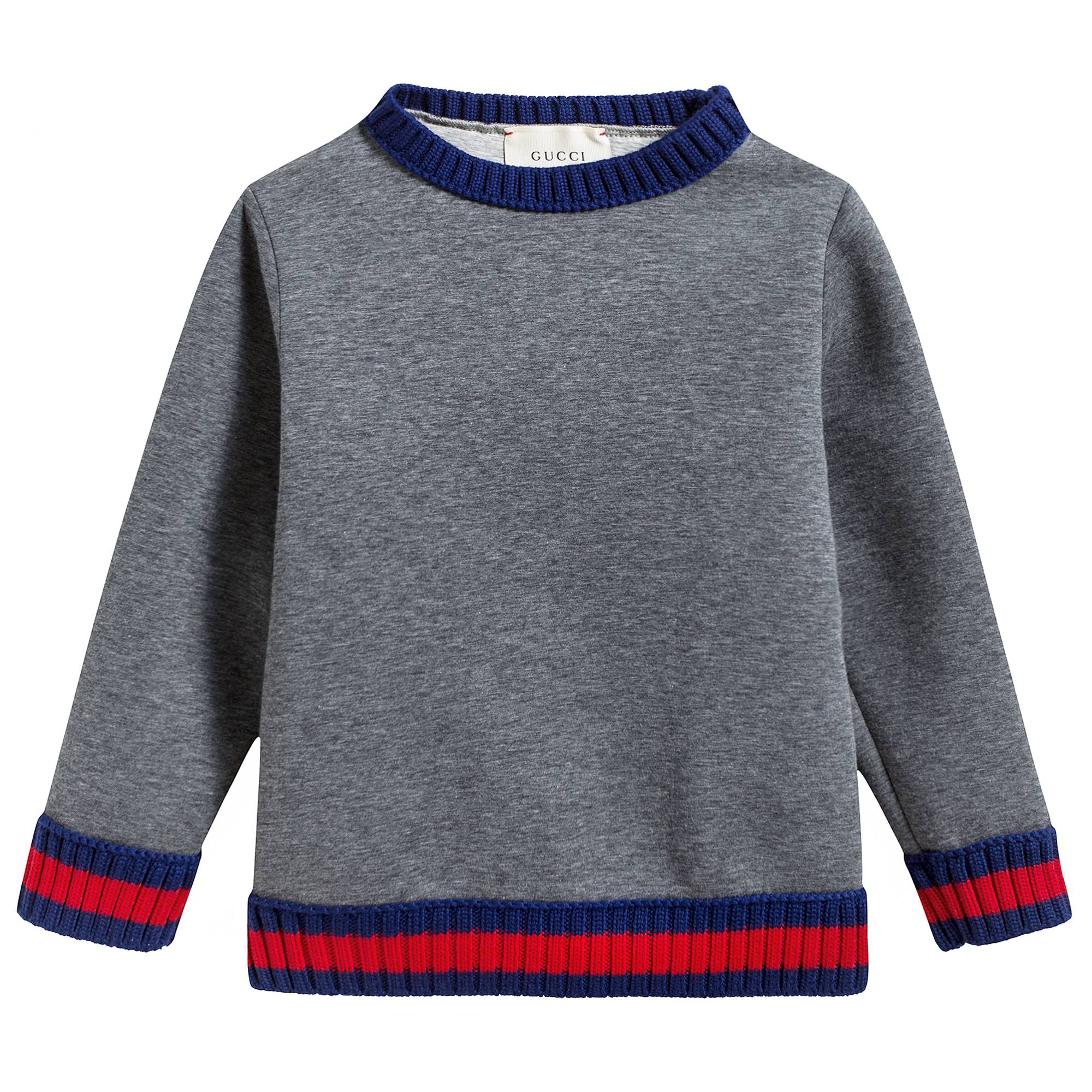 Boys Grey Neoprene Sweatshirt