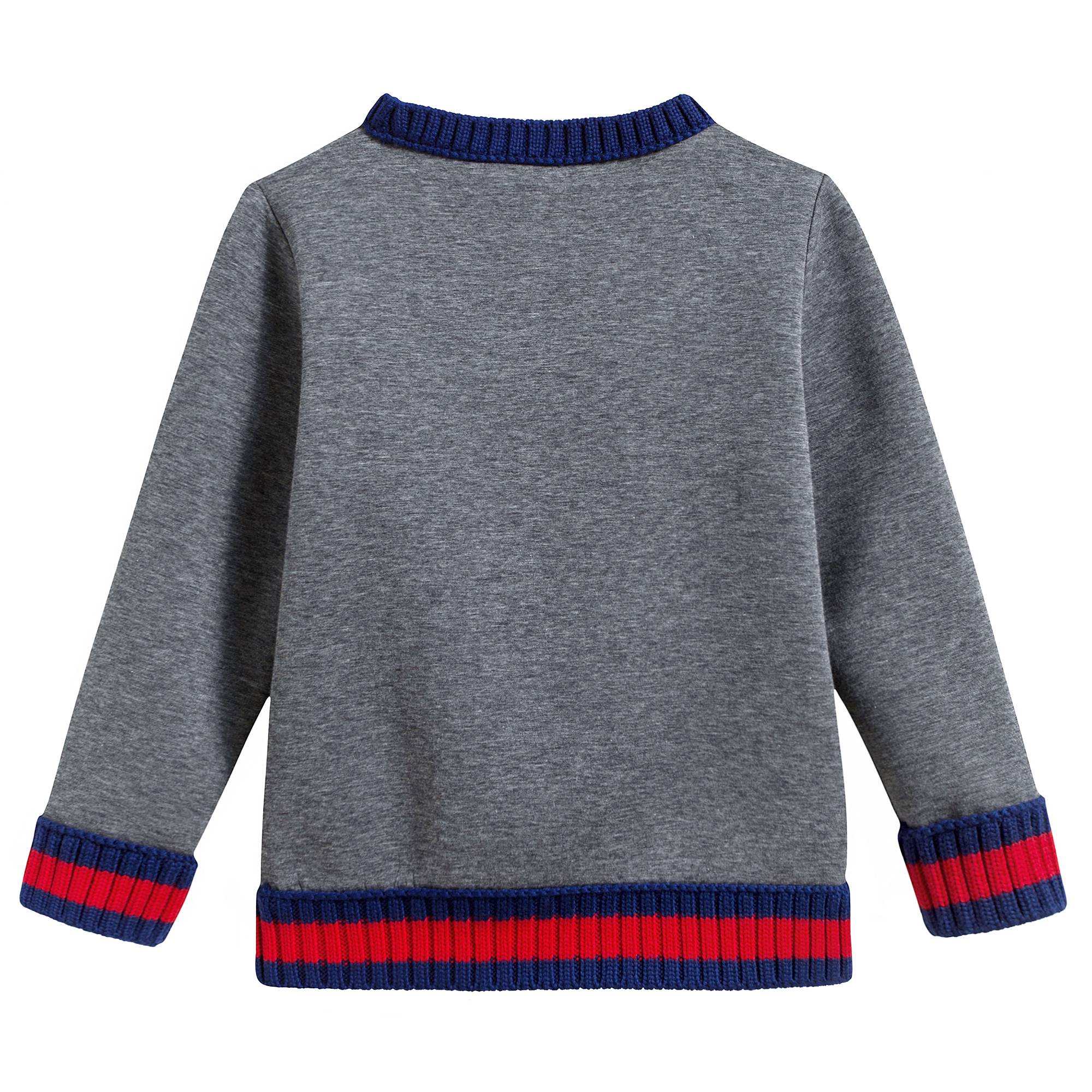 Boys Grey Neoprene Sweatshirt