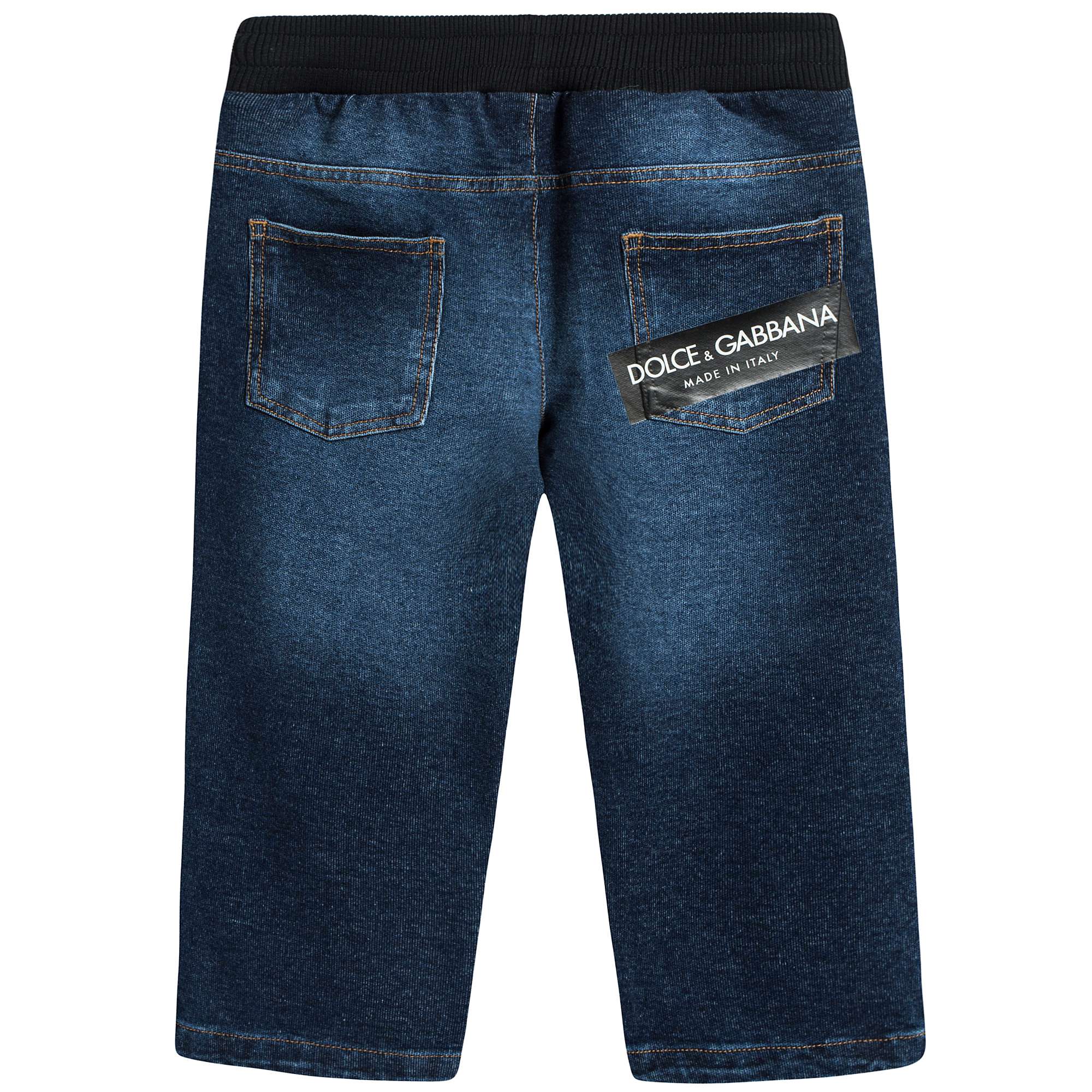 Baby Boys Blue Jean Cotton Trousers