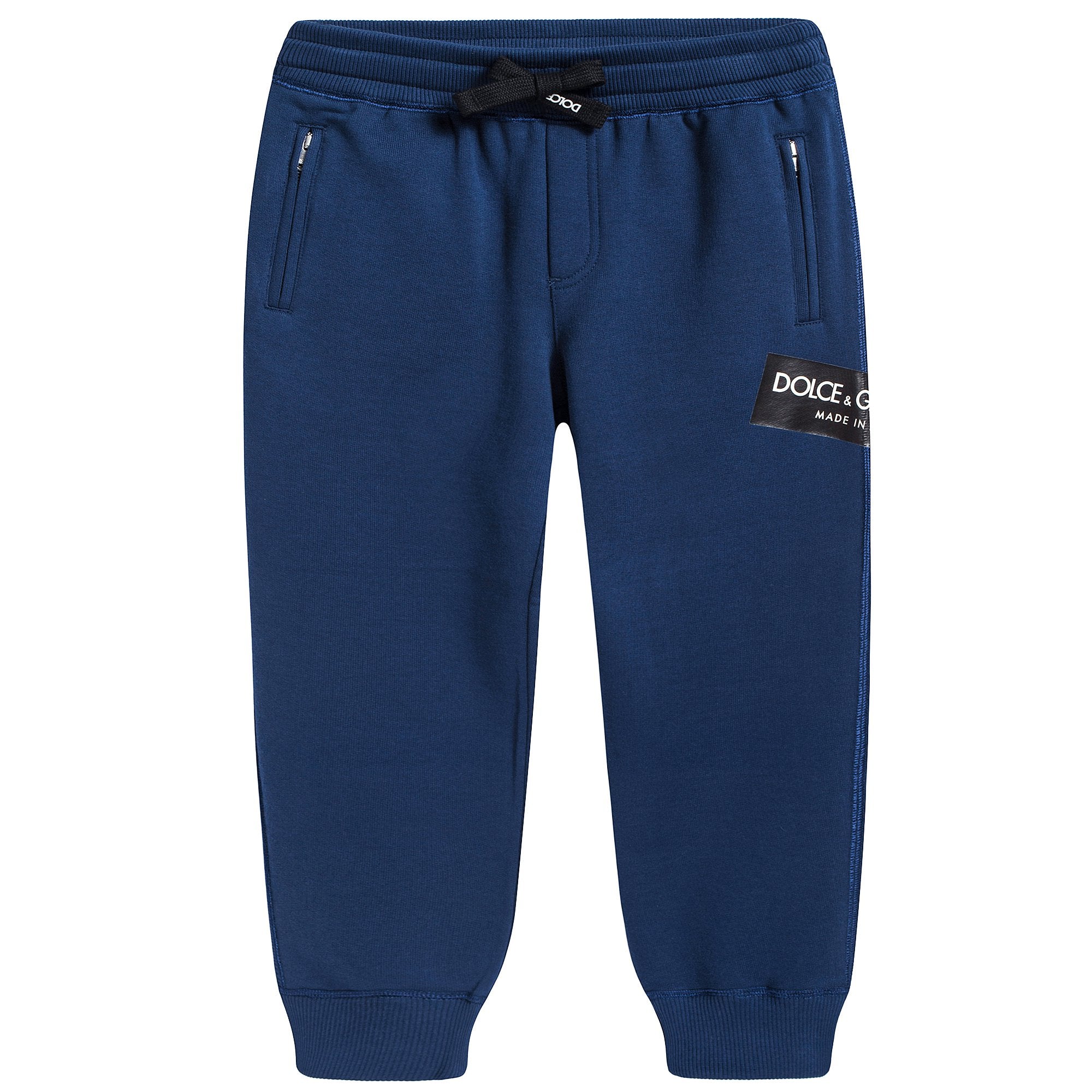 Boys Blue Cotton Trousers