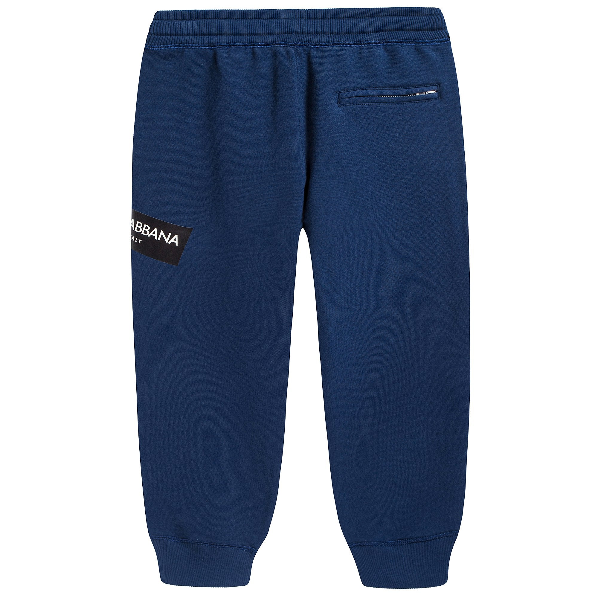 Boys Blue Cotton Trousers