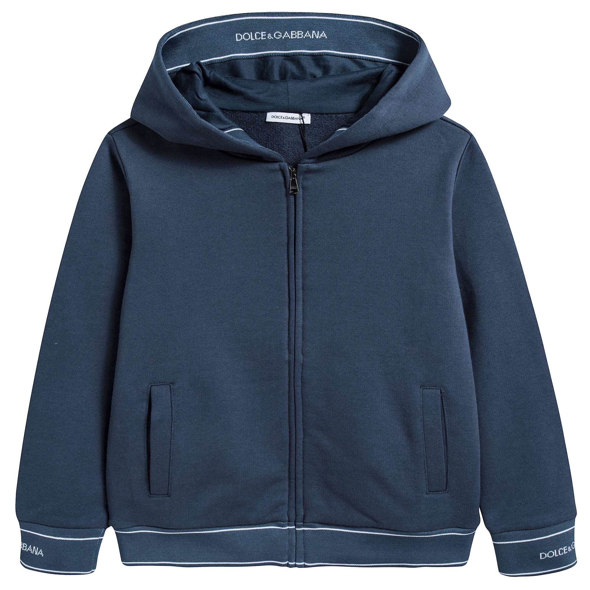 Boys Navy Blue Cotton Cardigan