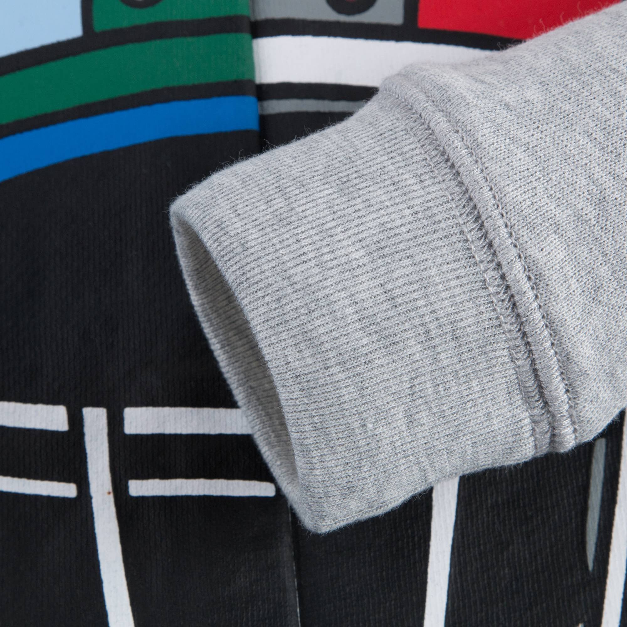 Boys Blue & Grey Ice Hockey Helmet Printed Sweatshirt