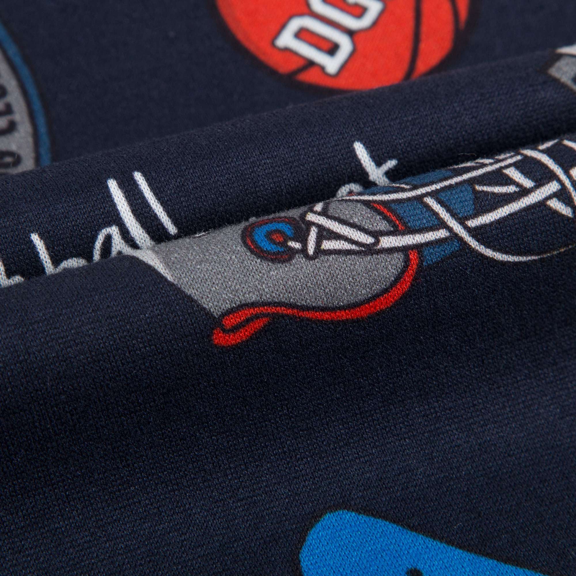 Boys Navy Blue Sport Printed Jersey T-shirt