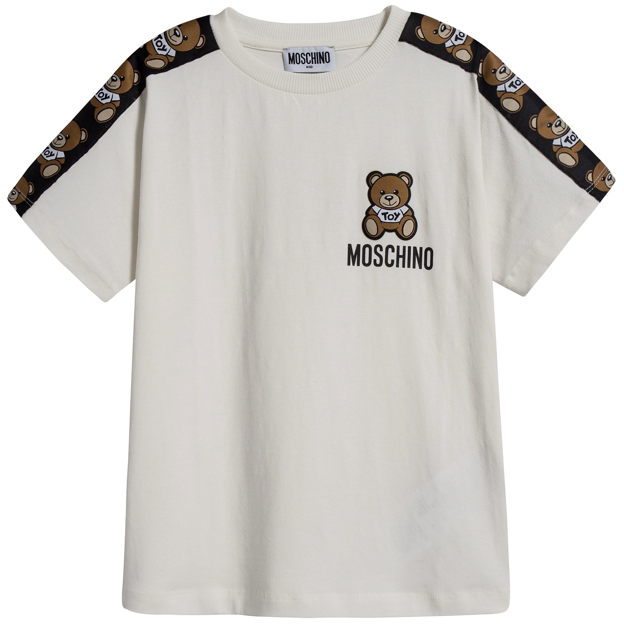 Boys & Girls Ivory Logo Cotton T-shirt