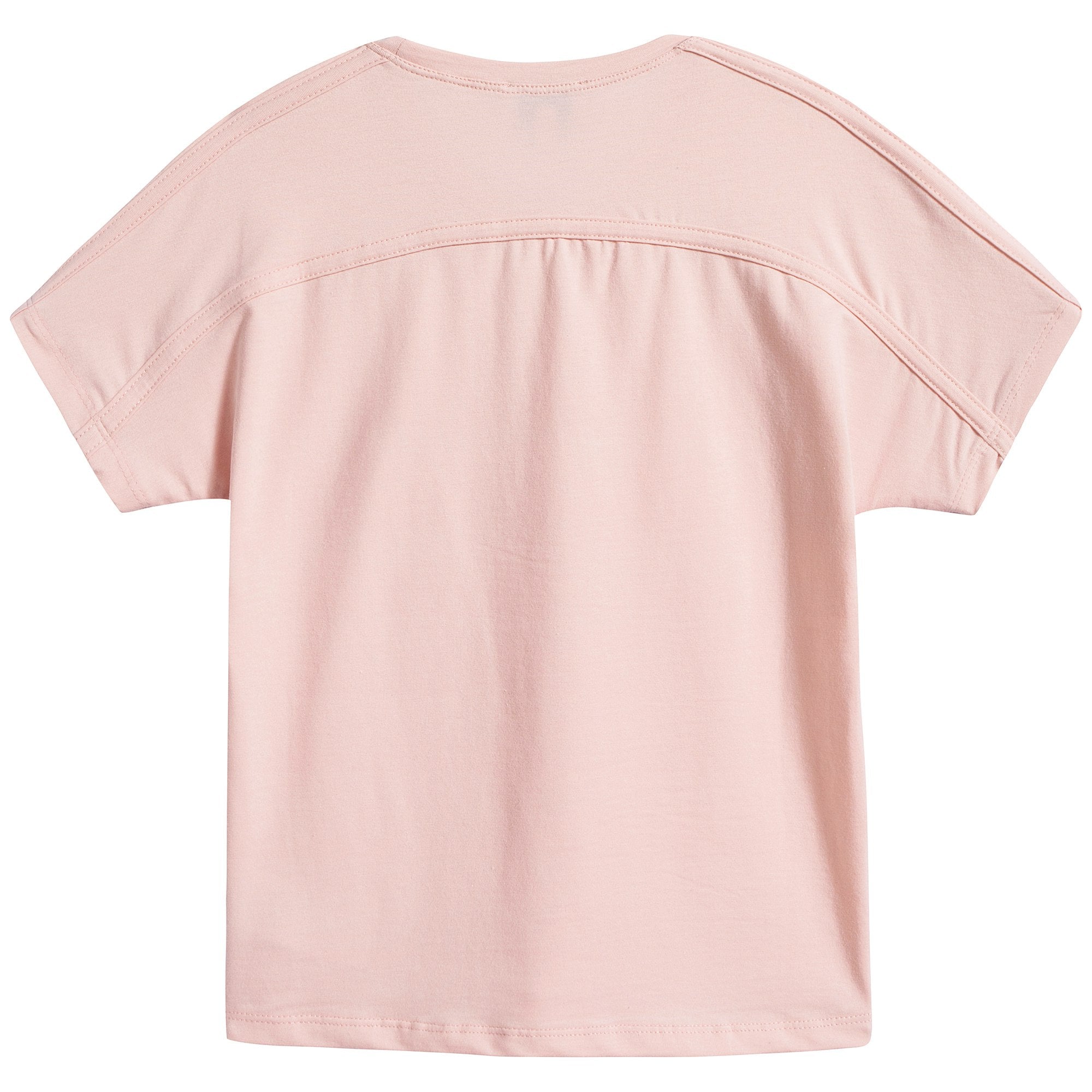 Girls Pink Cotton T-shirt