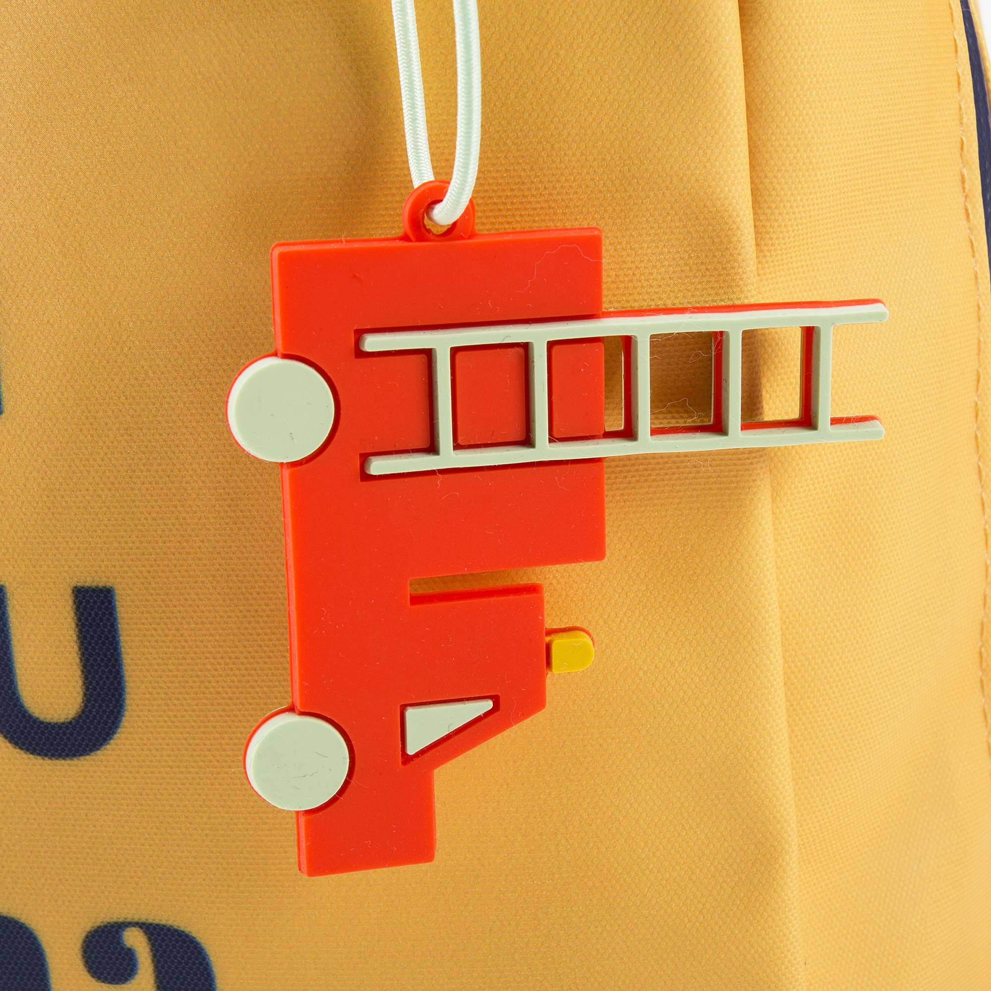 Girls Yellow Mini Firetruck Backpack(20 x 10 x 30 cm)