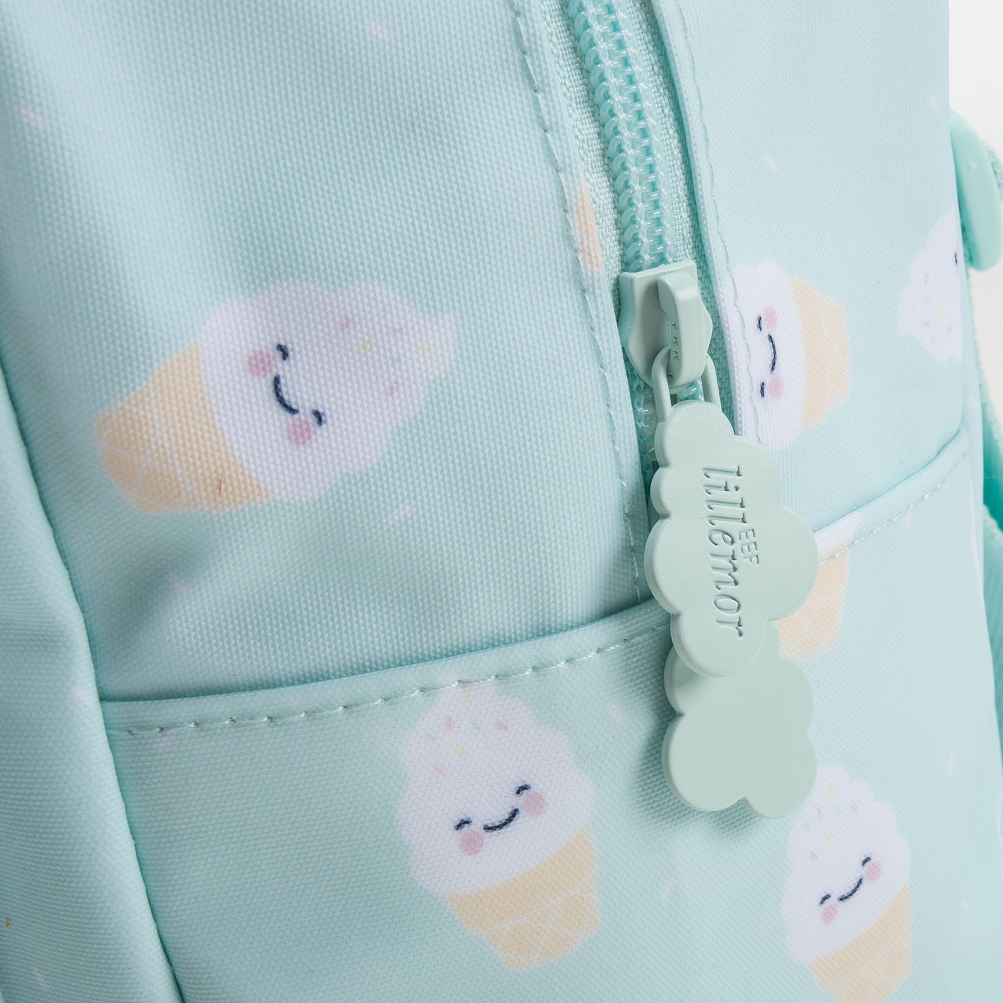 Sac à dos imprimé Glace Vert menthe pour filles (20 x 13 x 26 cm)