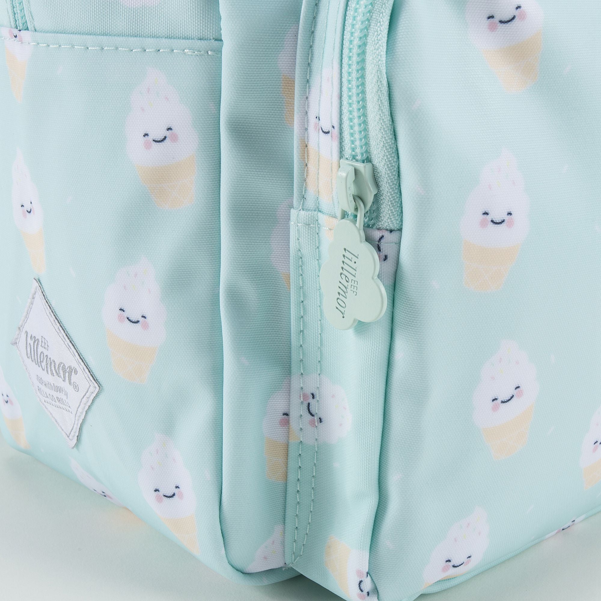 Sac à dos imprimé Glace Vert menthe pour filles (20 x 13 x 26 cm)