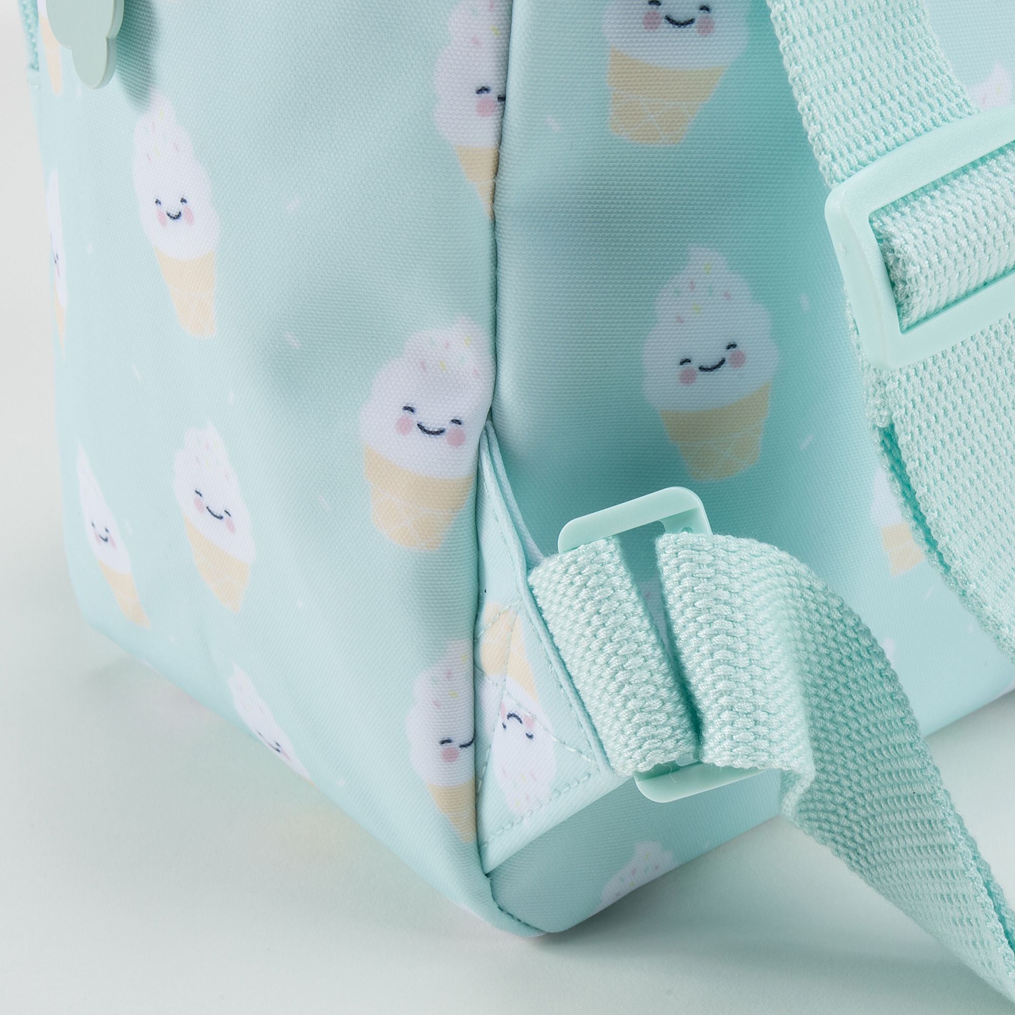 Sac à dos imprimé Glace Vert menthe pour filles (20 x 13 x 26 cm)