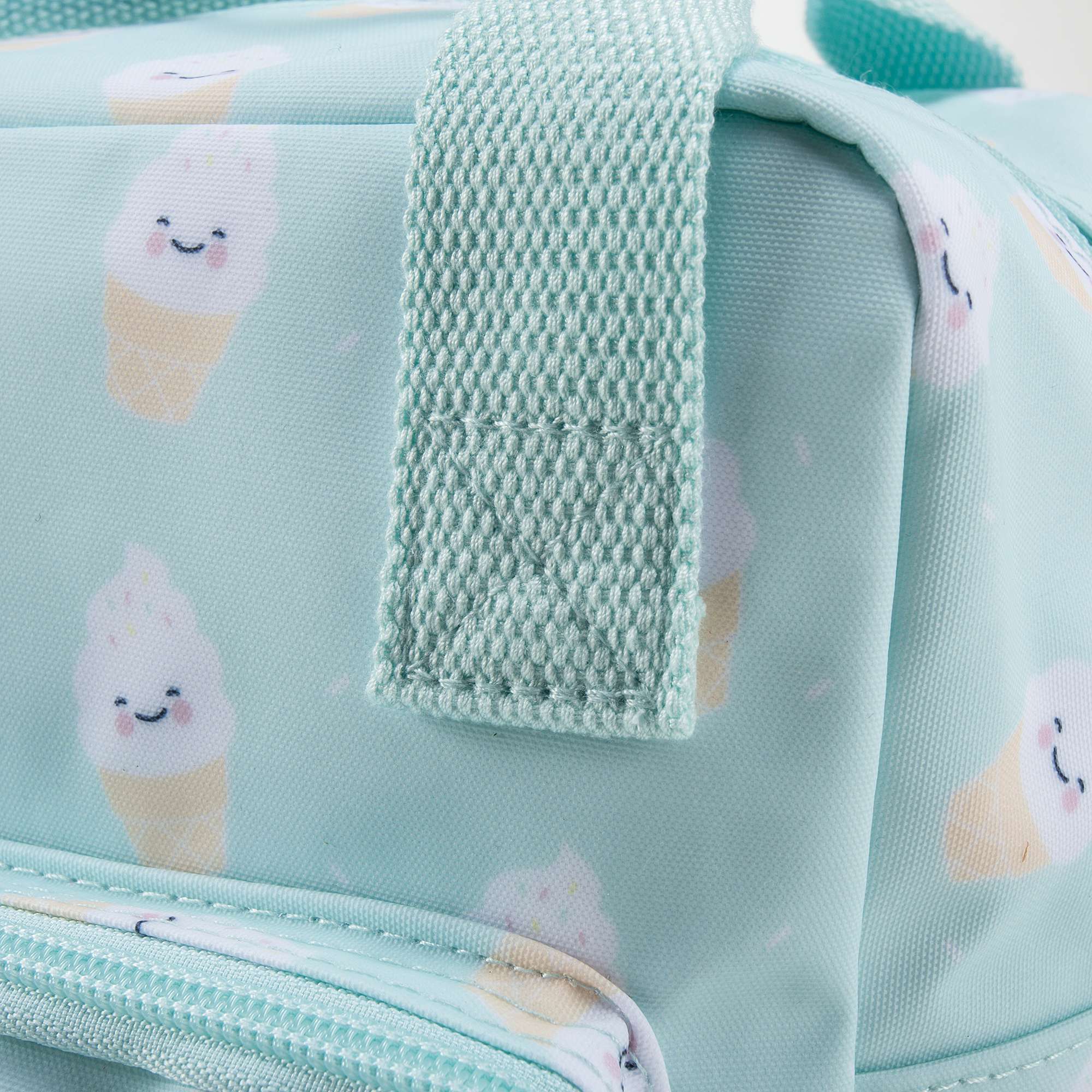 Sac à dos imprimé Glace Vert menthe pour filles (20 x 13 x 26 cm)
