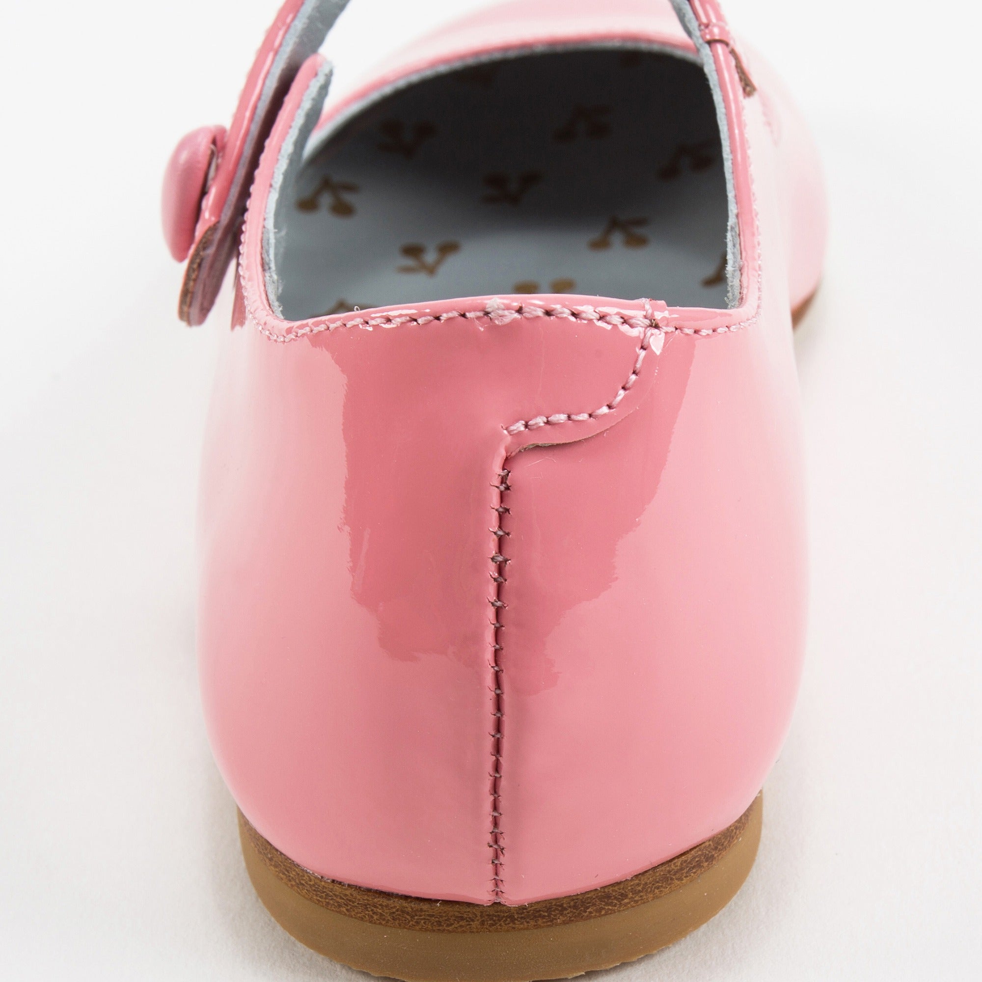 Chaussures en cuir rose pour fille
