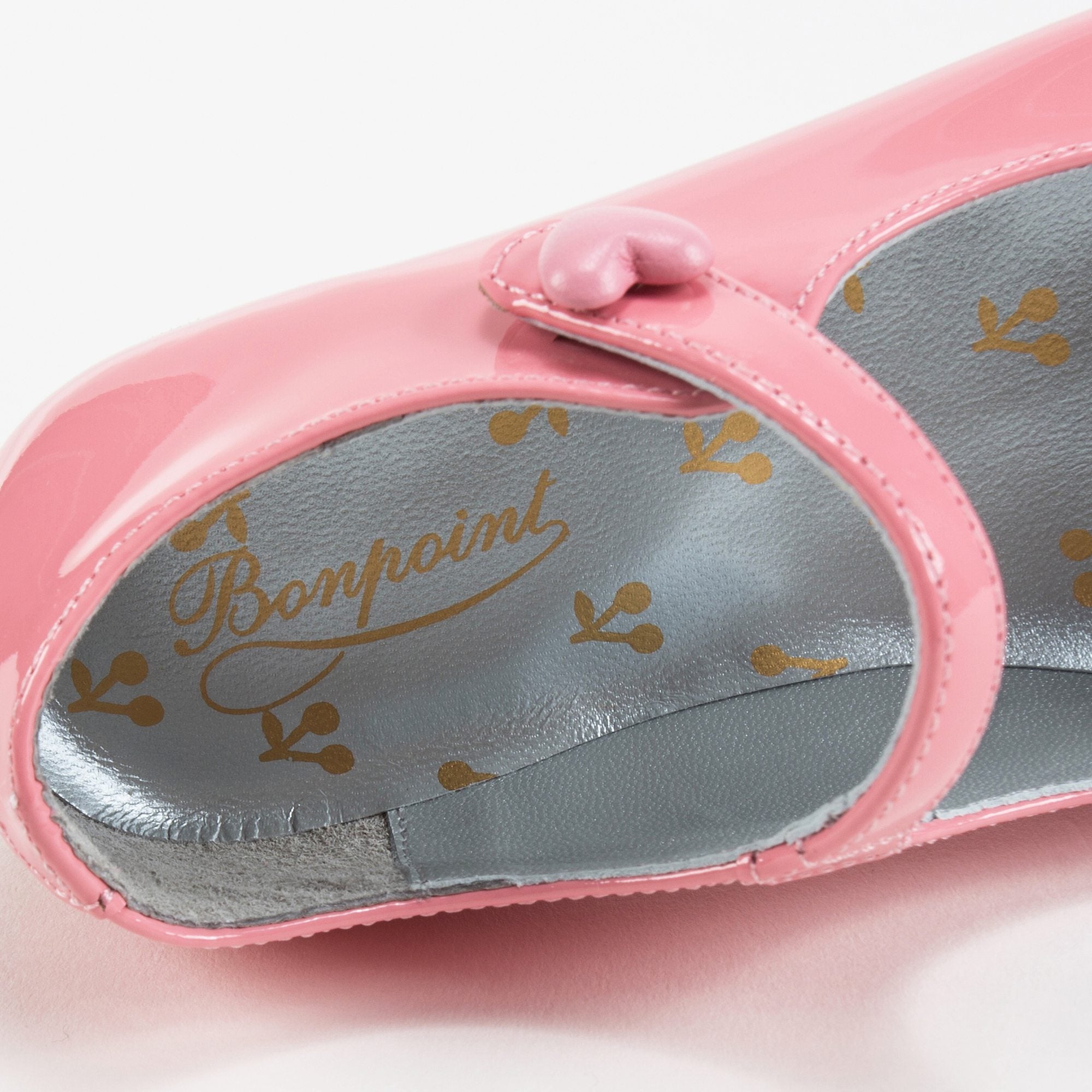 Chaussures en cuir rose pour fille
