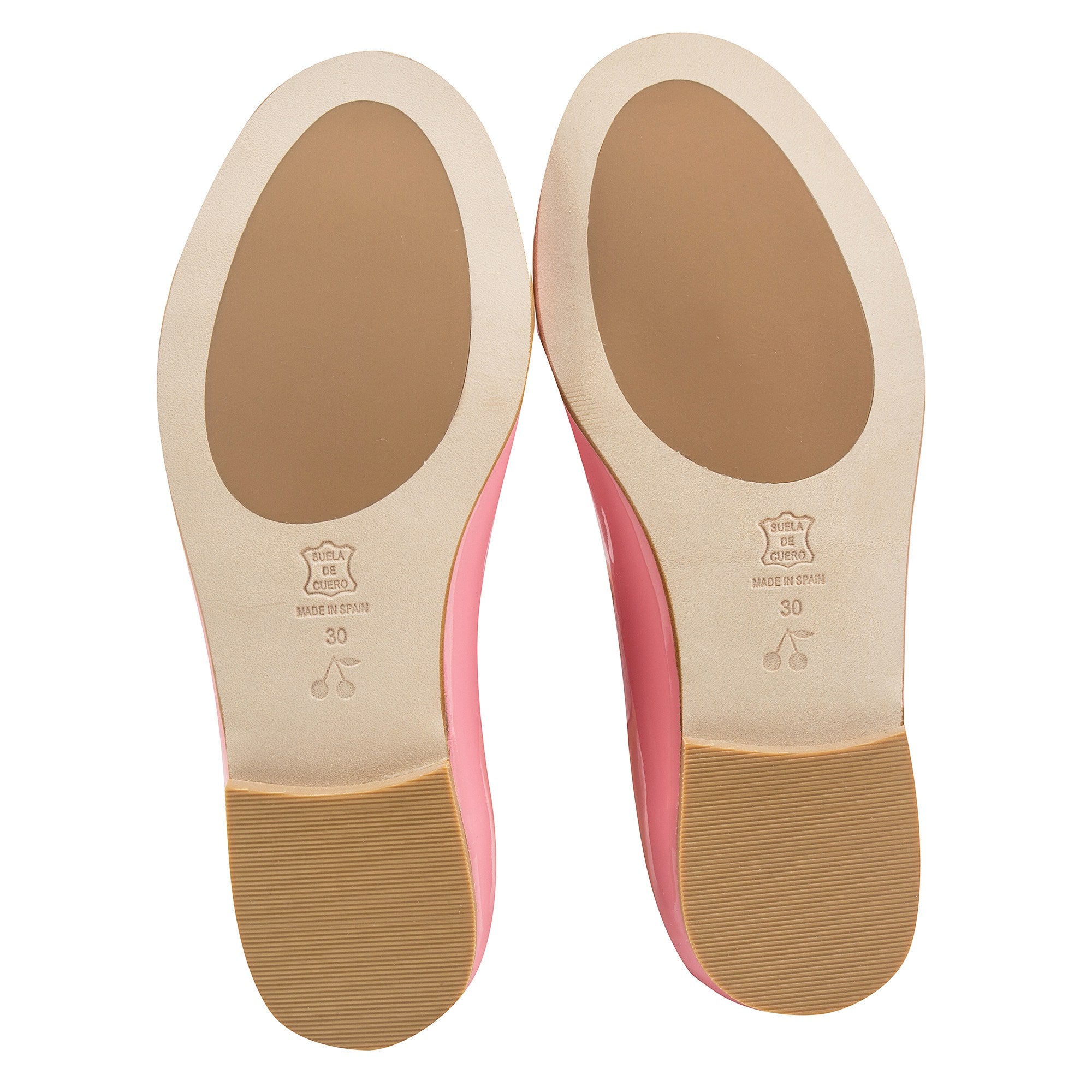 Chaussures en cuir rose pour fille