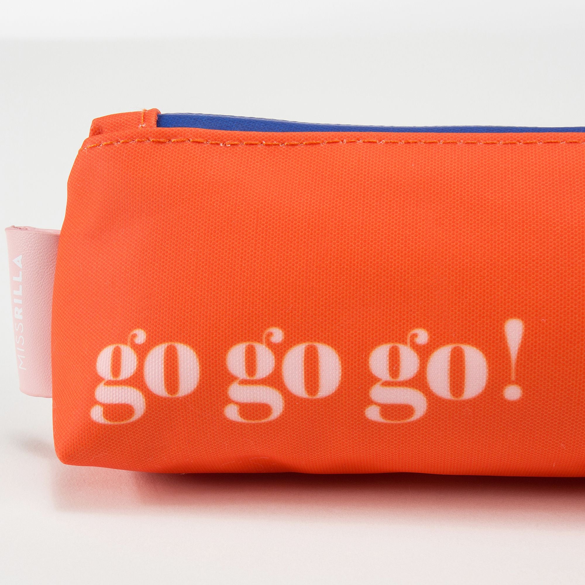 Trousse à crayons orange pour filles Go Go Go (23 x 9 cm)
