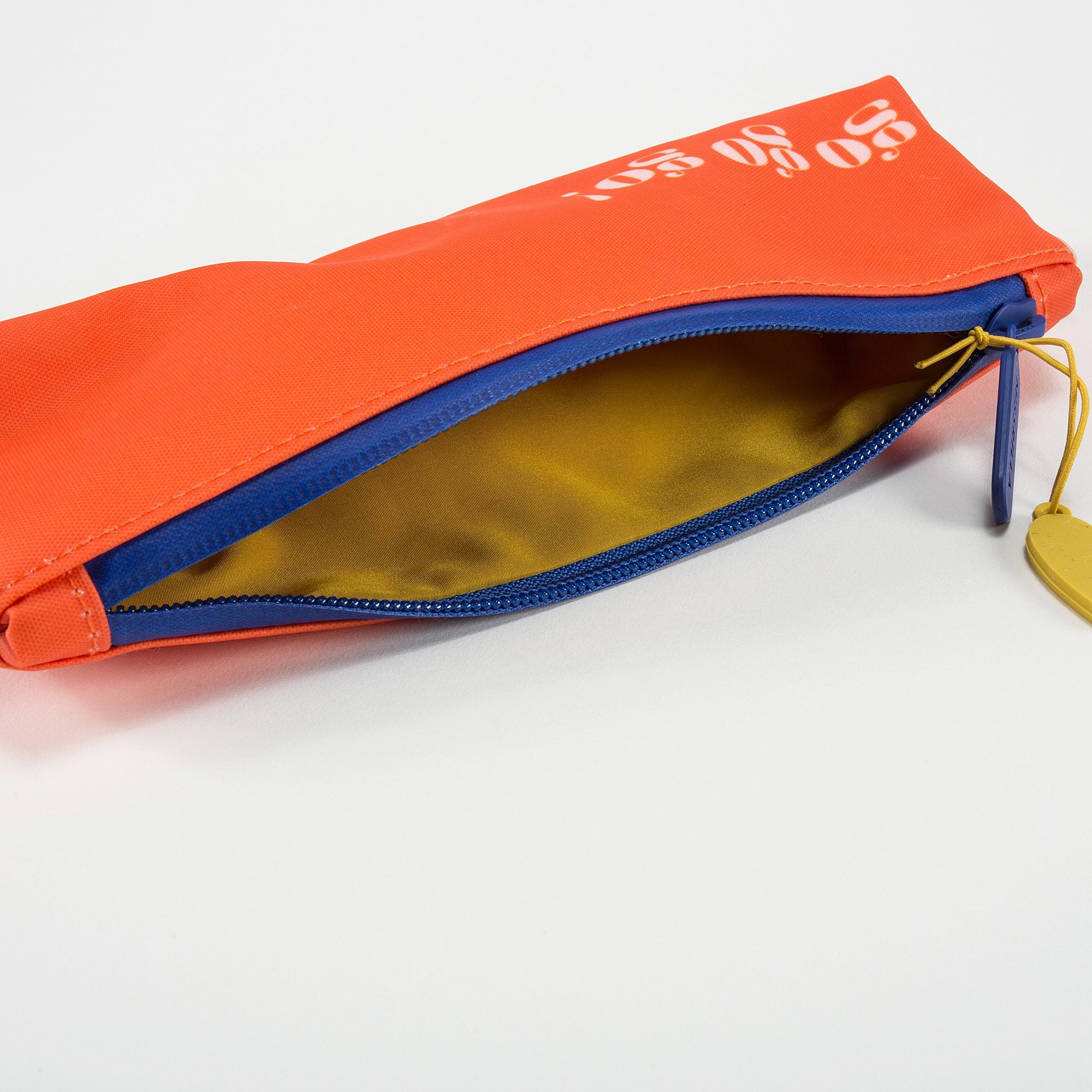 Trousse à crayons orange pour filles Go Go Go (23 x 9 cm)