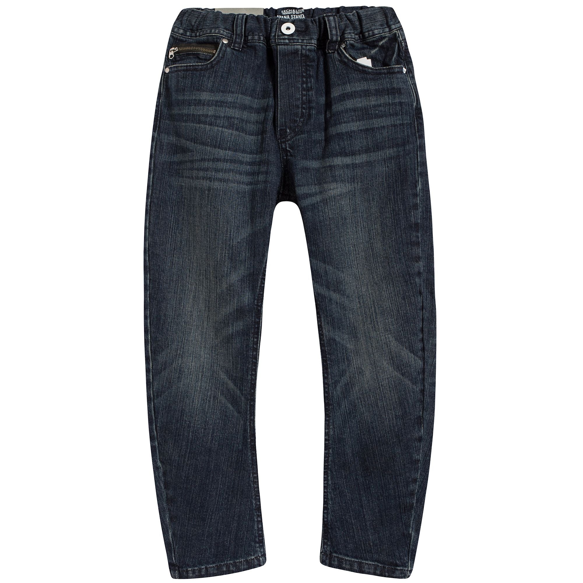 Boys &Girls Navy Denim Trousers