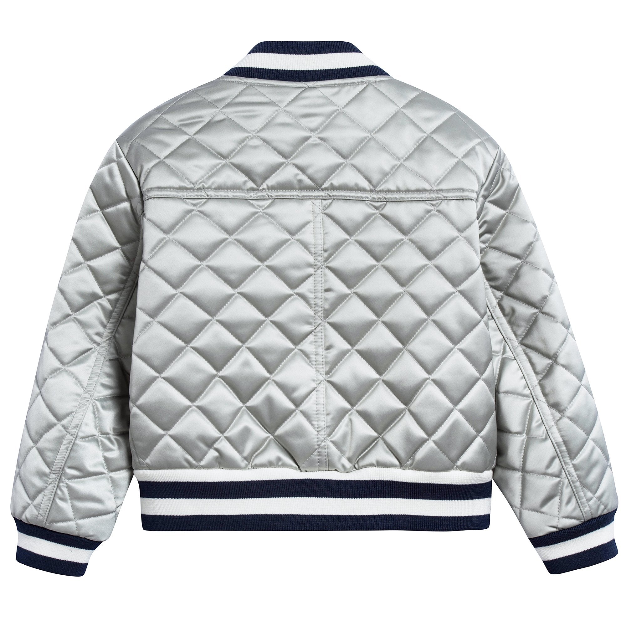 Girls Silver Polyamide Outerwear