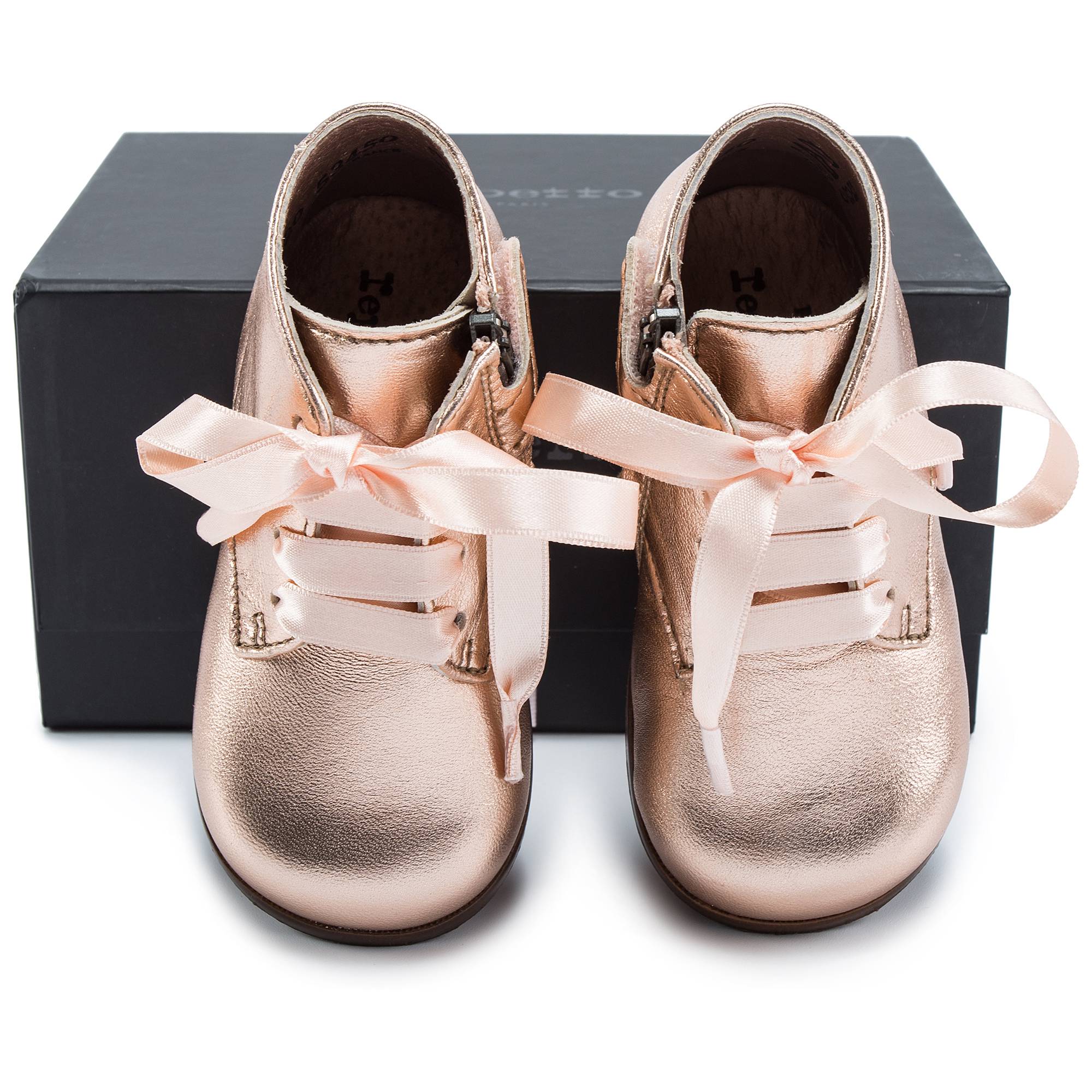 Chaussures dorées pour bébés filles