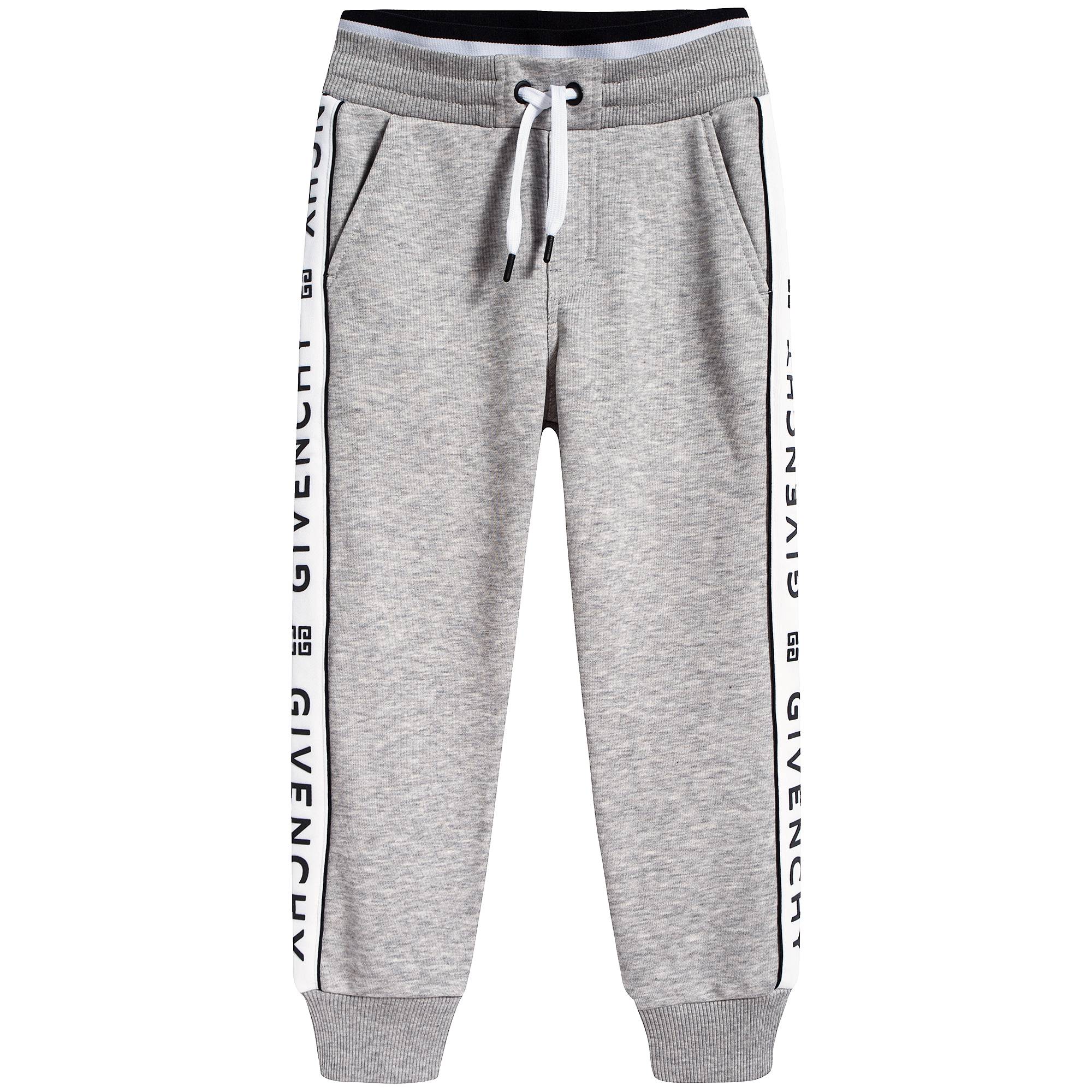 Boys Grey Cotton Trousers