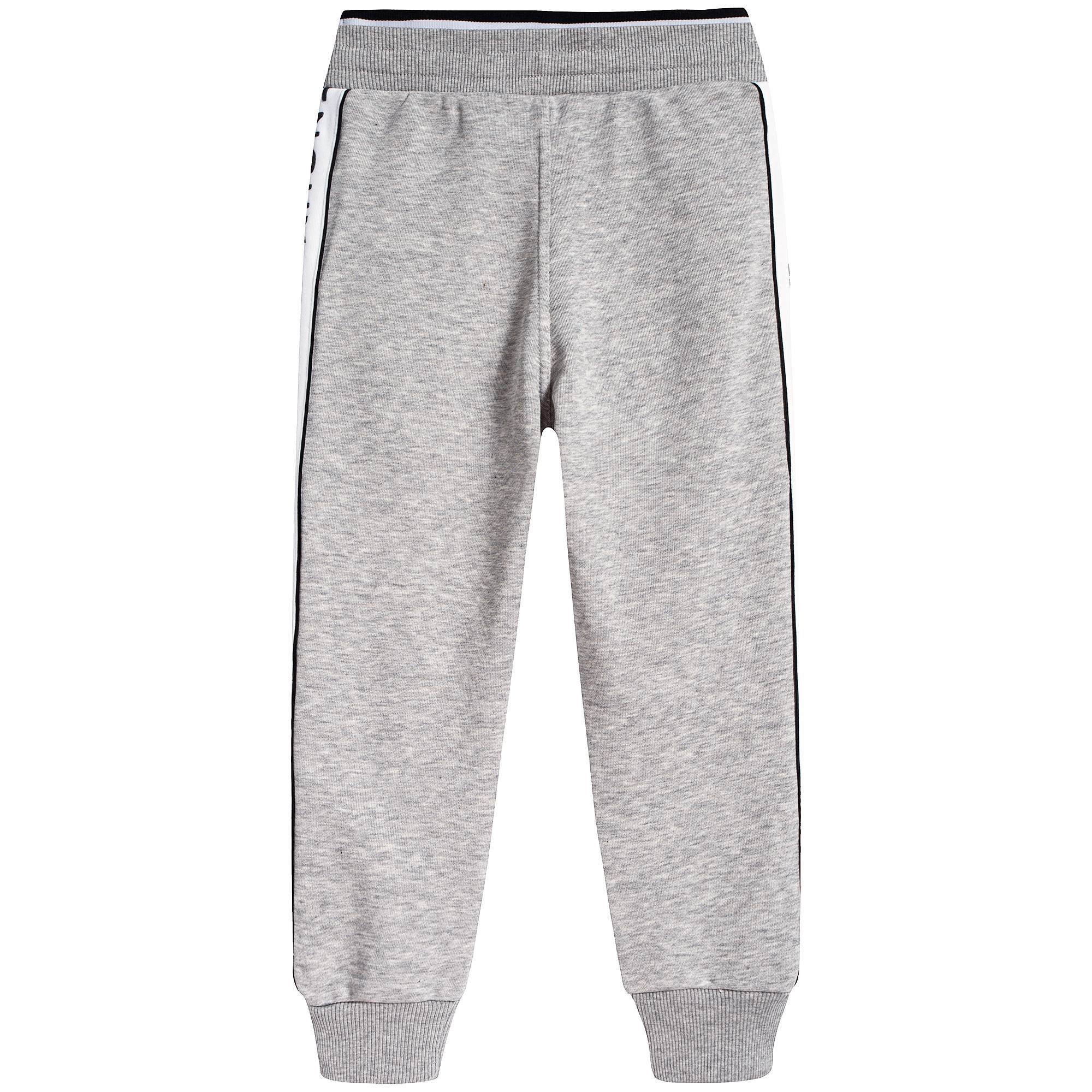 Boys Grey Cotton Trousers