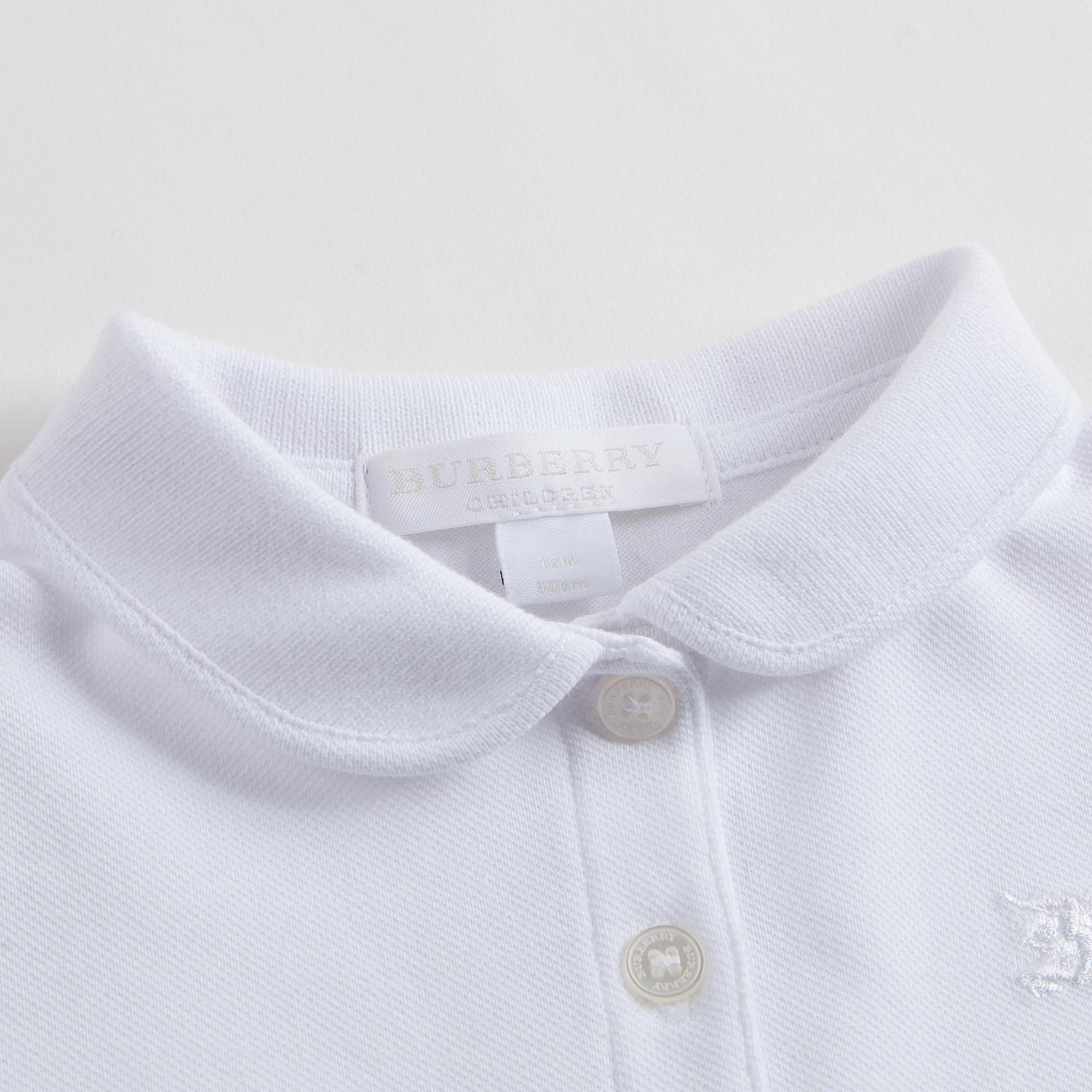 Baby Girls White Check Frill Cuffs Blouse - CÉMAROSE | Children's Fashion Store - 5