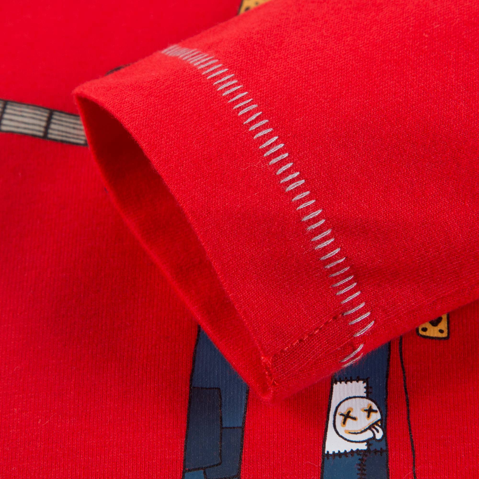 Boys Red Cotton T-shirt