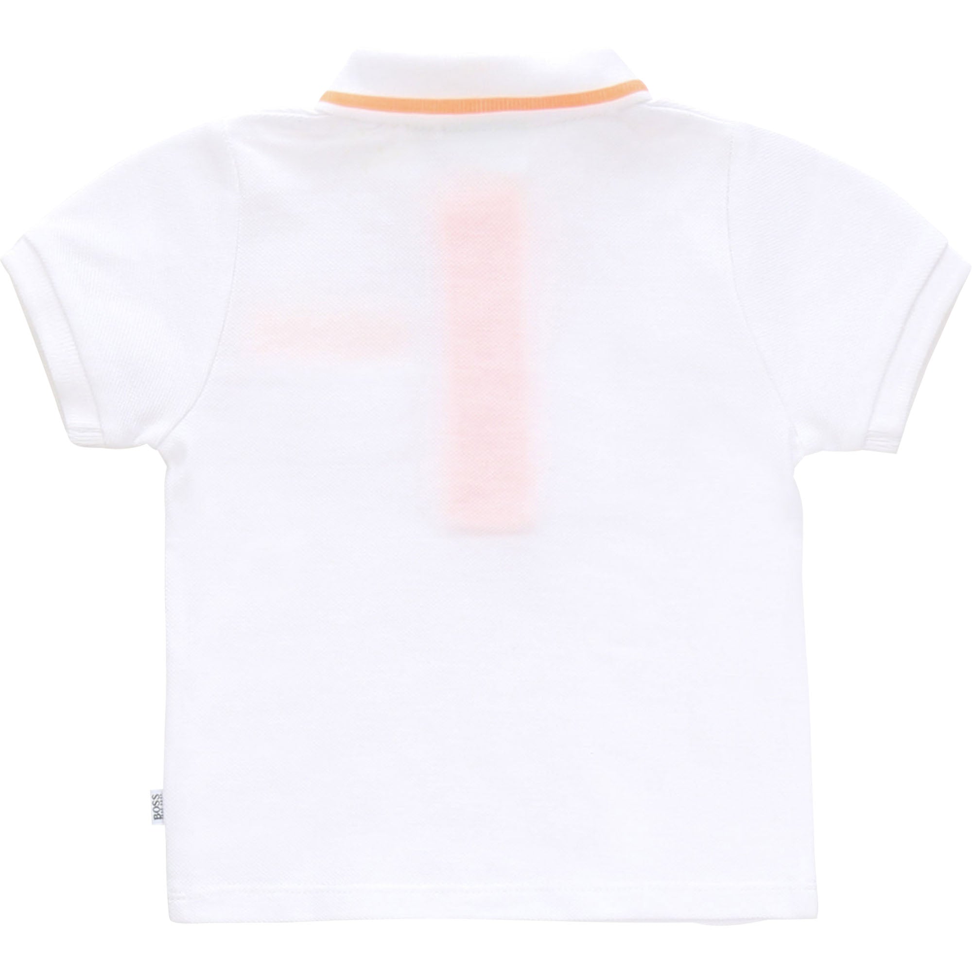 Baby Boys White Cotton Polo Shirt