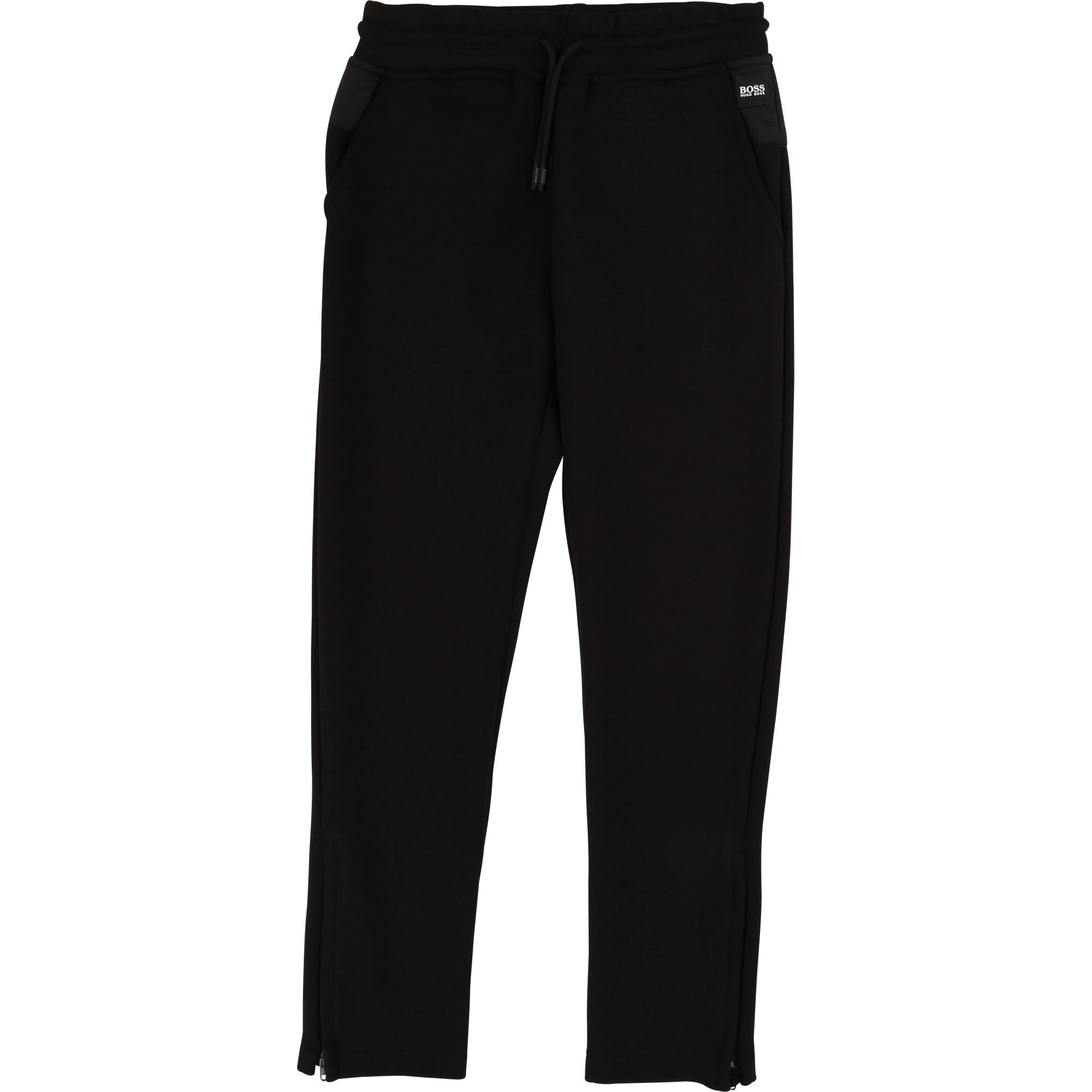 Boys Black Cotton Trousers
