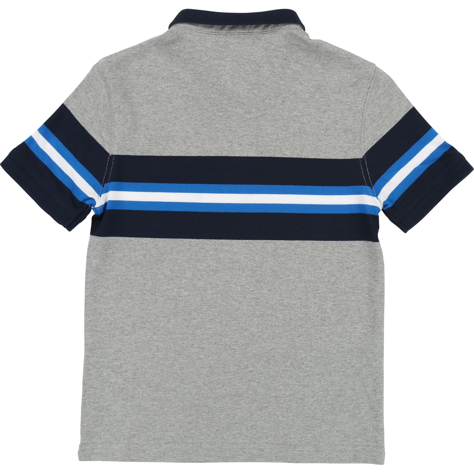 Boys Grey Polo Cotton Shirt