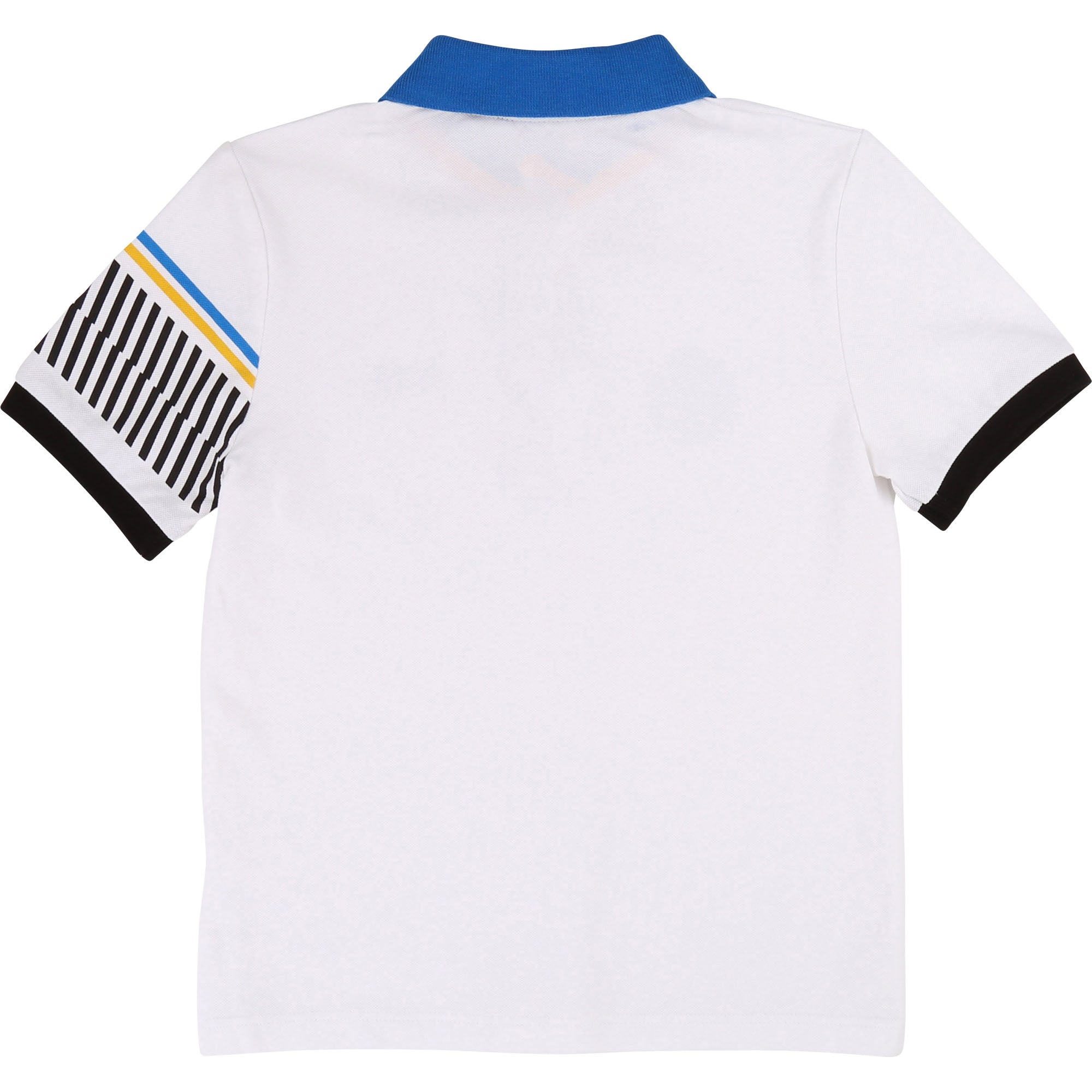 Boys White Cotton Polo Shirt
