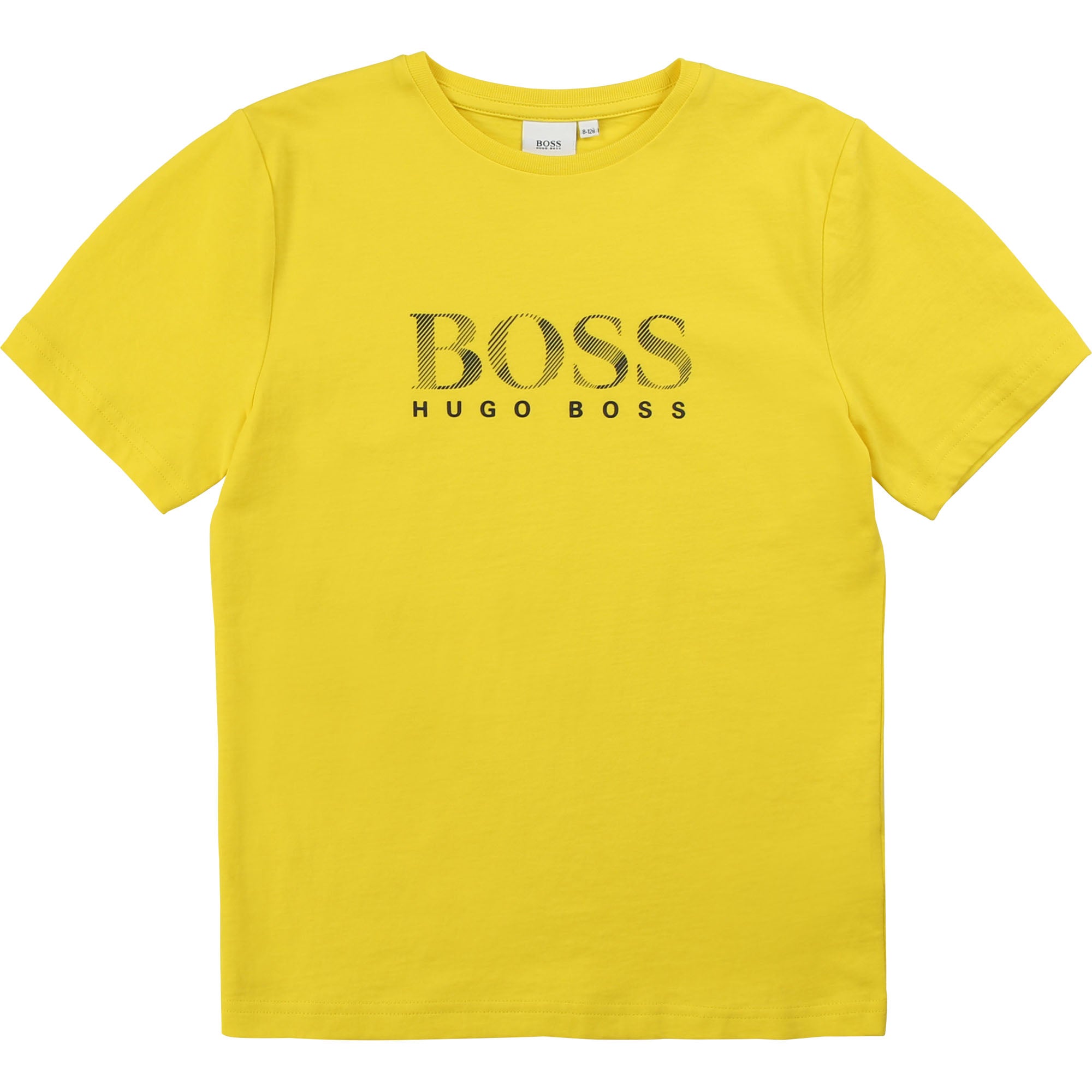 Boys Yellow Logo Cotton T-shirt