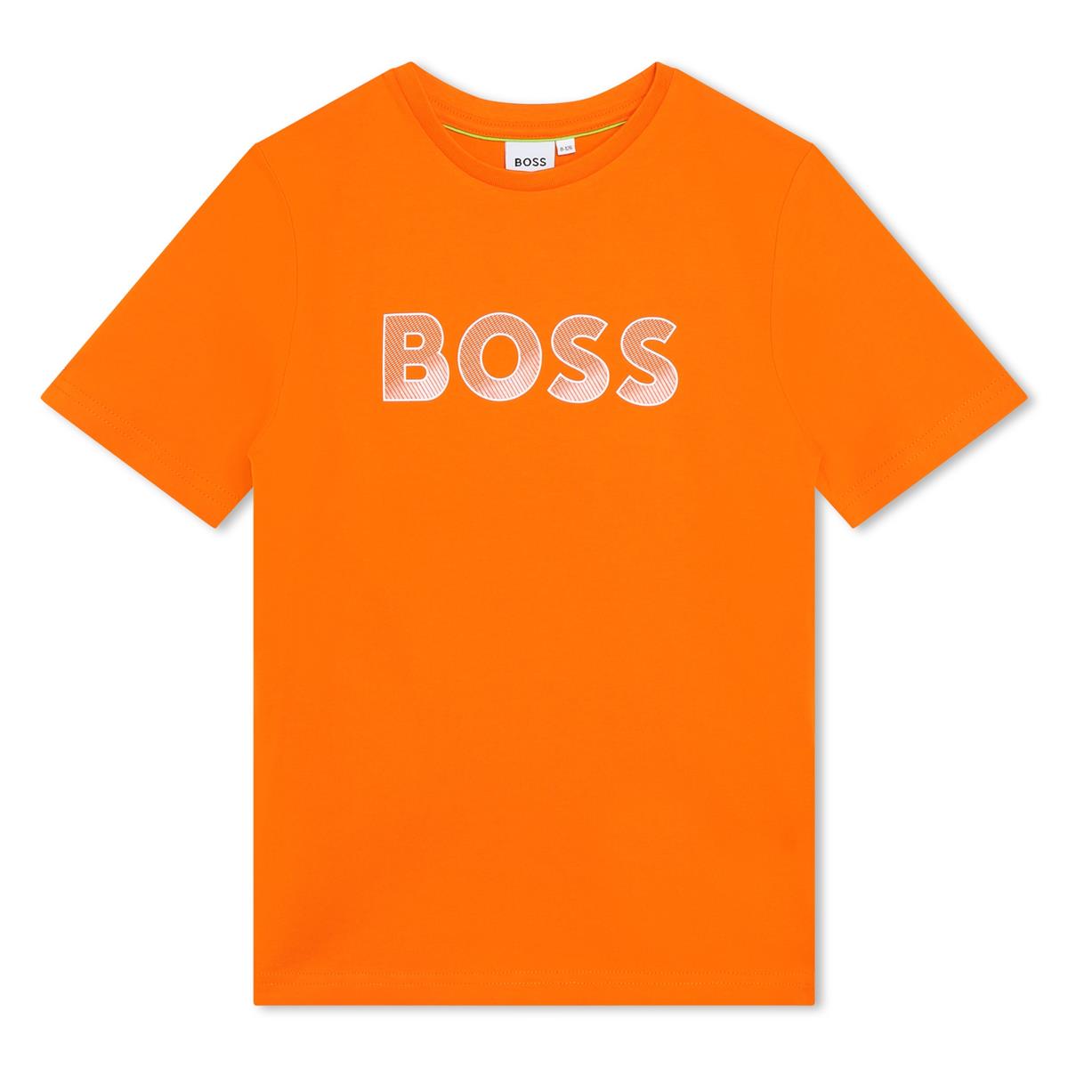 Boys Orange Logo T-Shirt