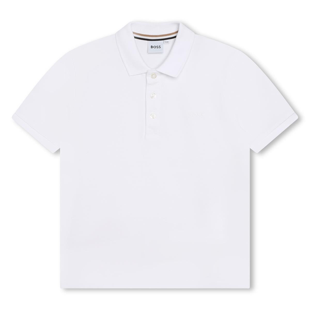 Boys White Polo Shirt