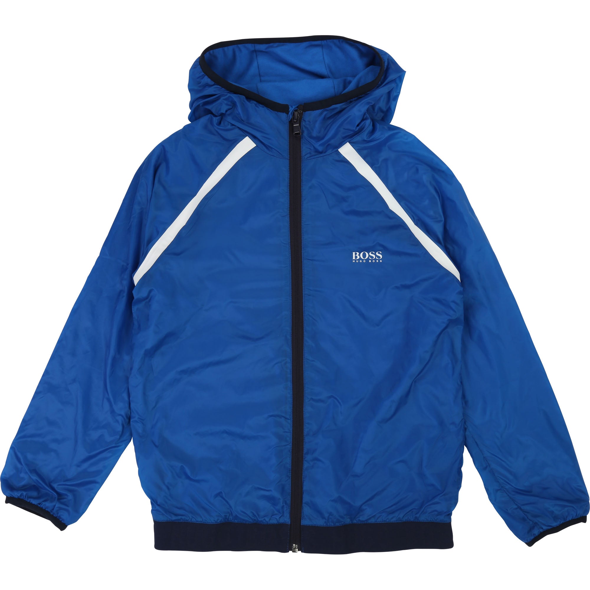 Boys Blue Hooded Coat
