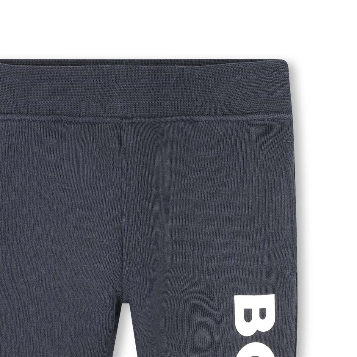 Baby Boys Navy Cotton Trousers