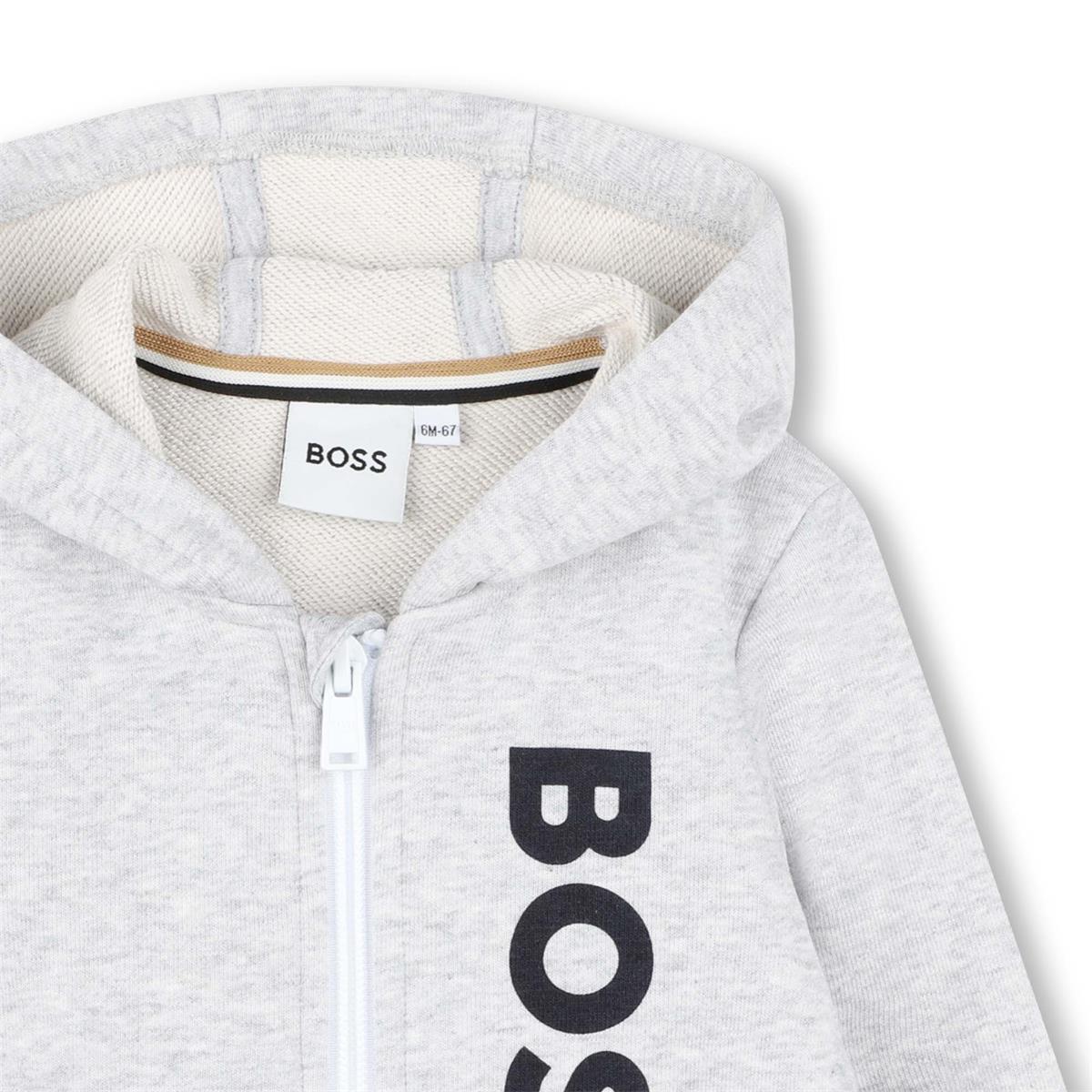 Baby Boys Grey Zip-Up Top