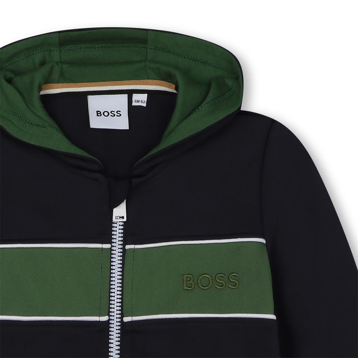 Baby Boys Dark Blue Zip-Up Top
