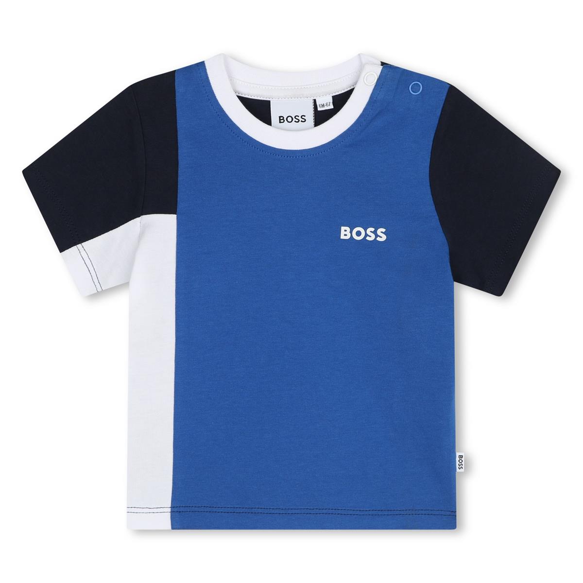 Baby Boys Blue Cotton T-Shirt