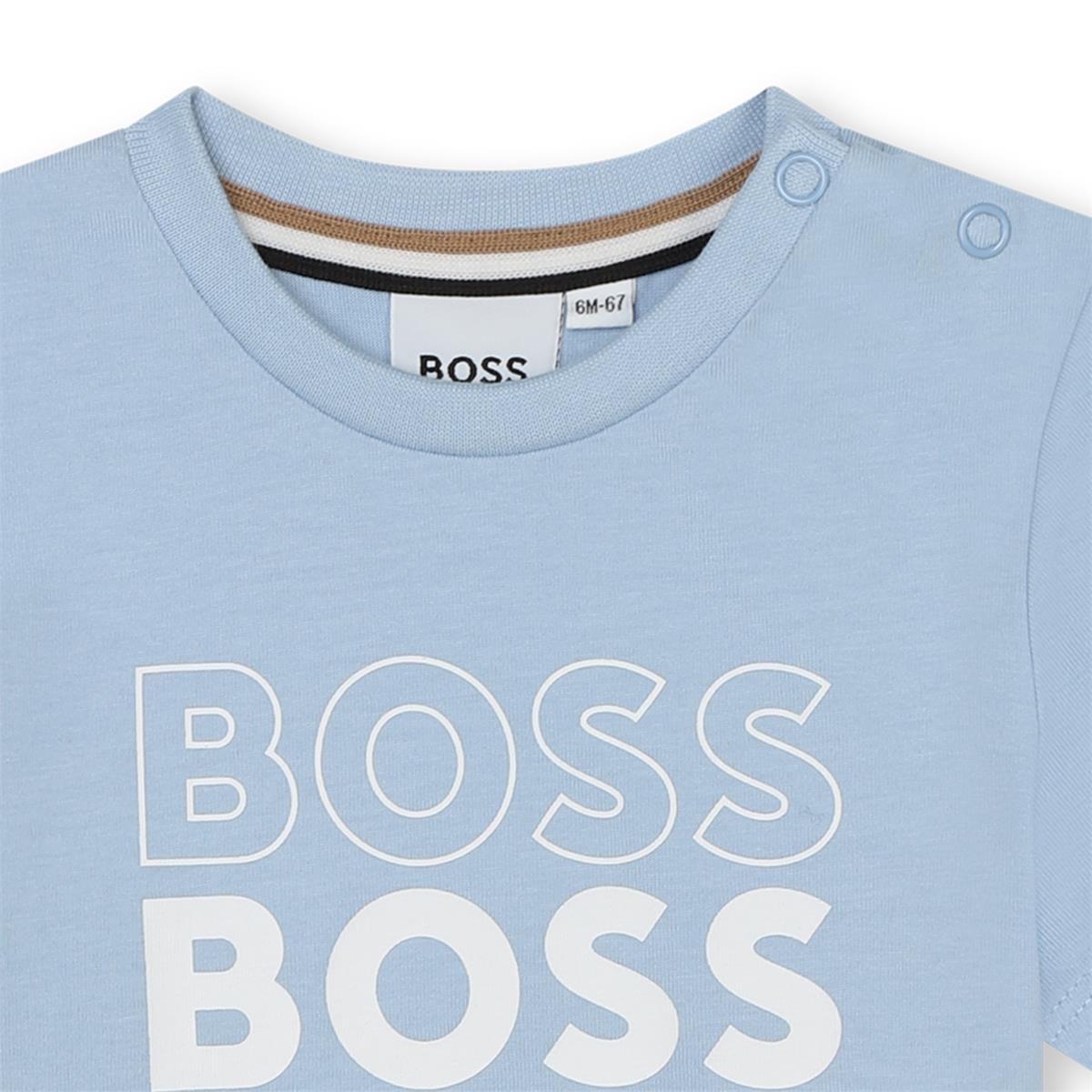Baby Boys Blue Cotton T-Shirt