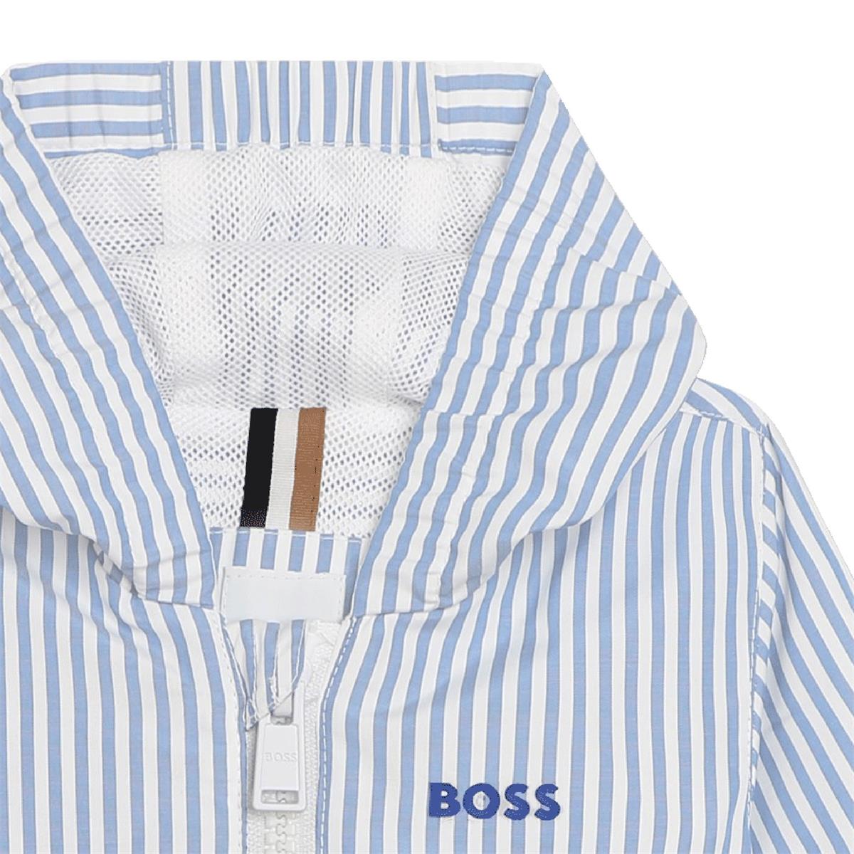 Baby Boys Blue Stripes Zip-Up Jacket
